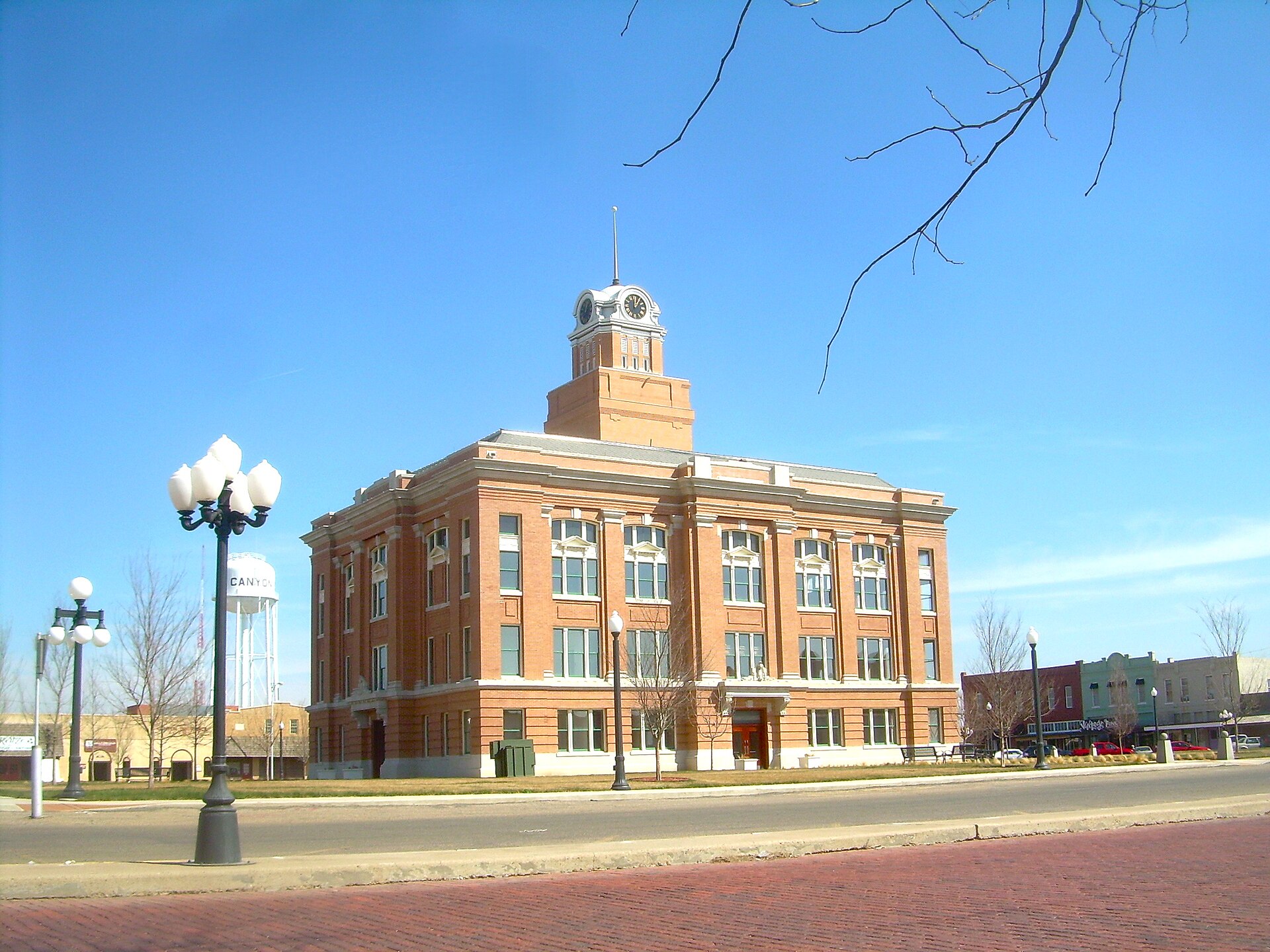 The Randall County Courthouse in downtown Canyon, Texas.