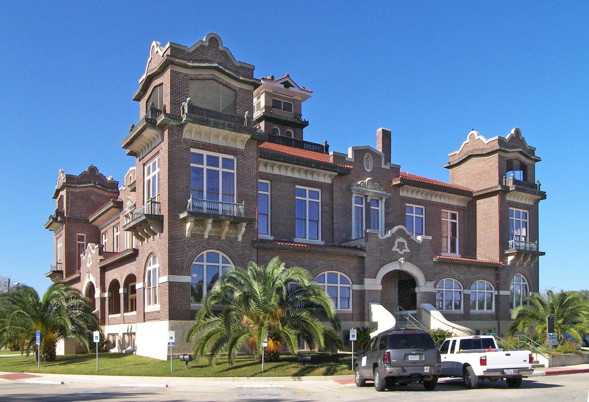 The Atascosa County Courthouse located in Jourdanton, Texas, United States.