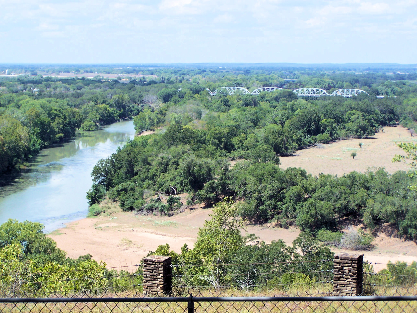 The Colorado River near La Grange, Texas, United States.