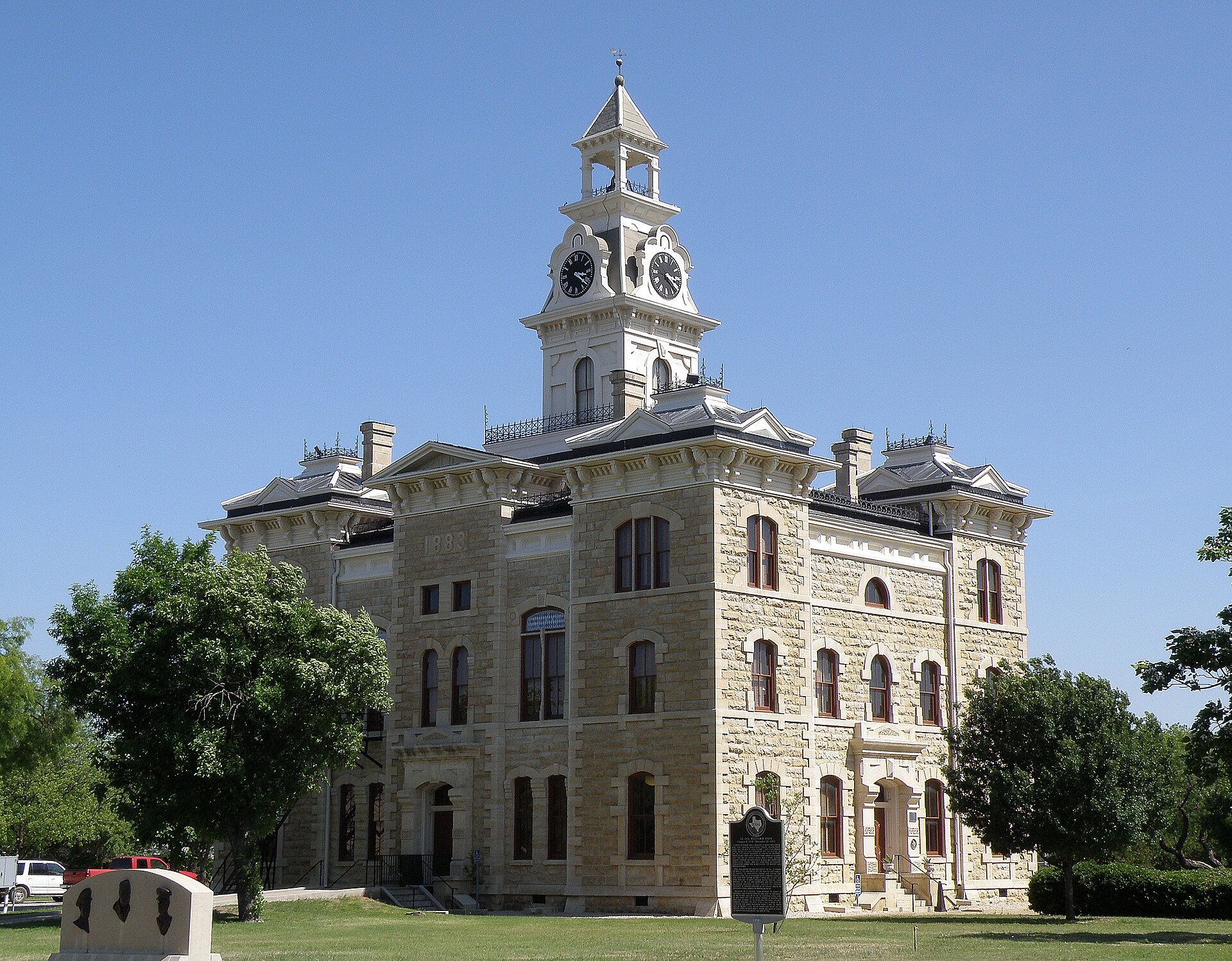 The Shackelford County Courthouse, Albany, Texas, United States. Recorded Texas Historic Landmark - 1962