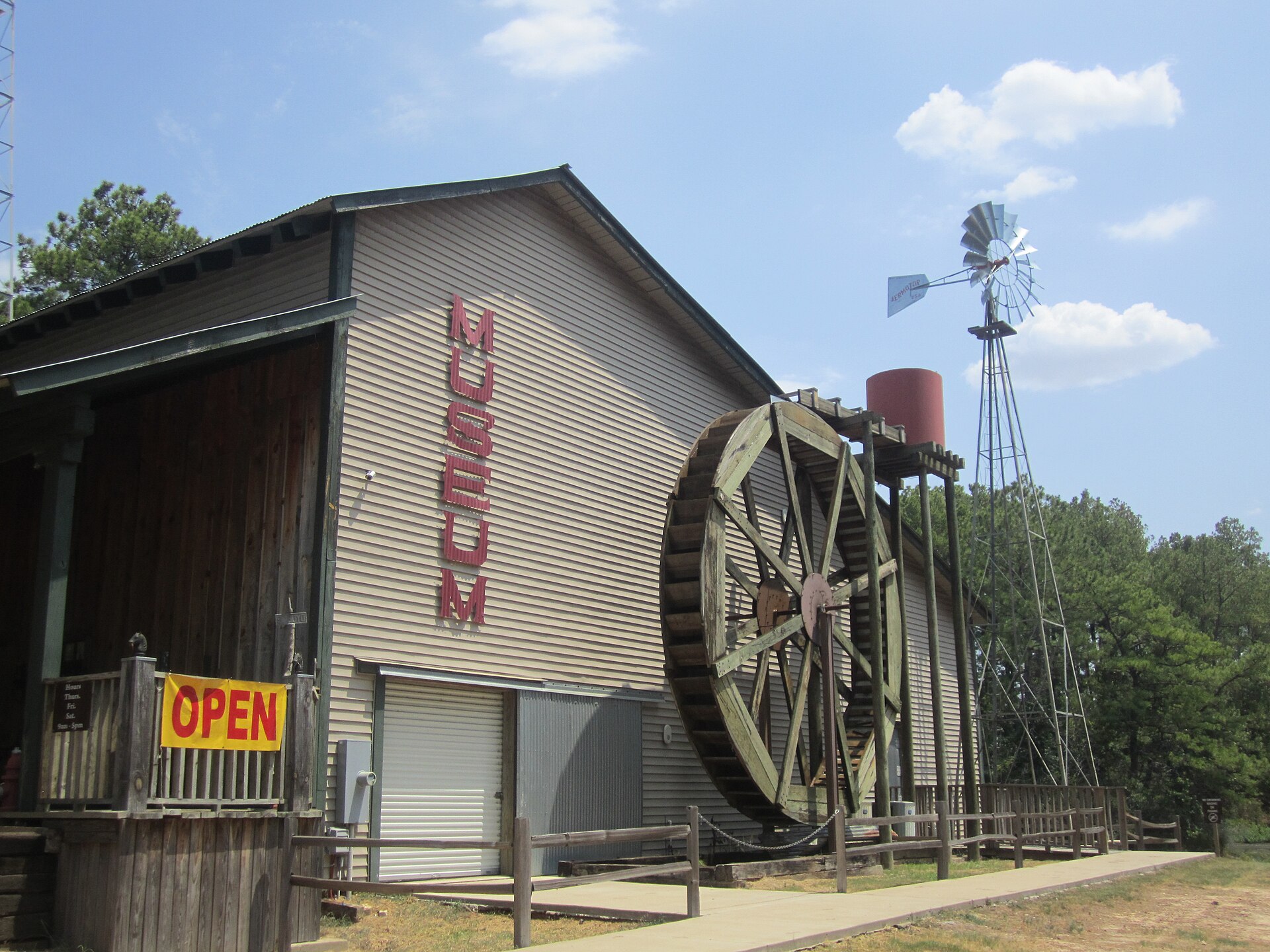 I took photo with Canon camera of Old Mill Museum in Lindale, TX. — Texas