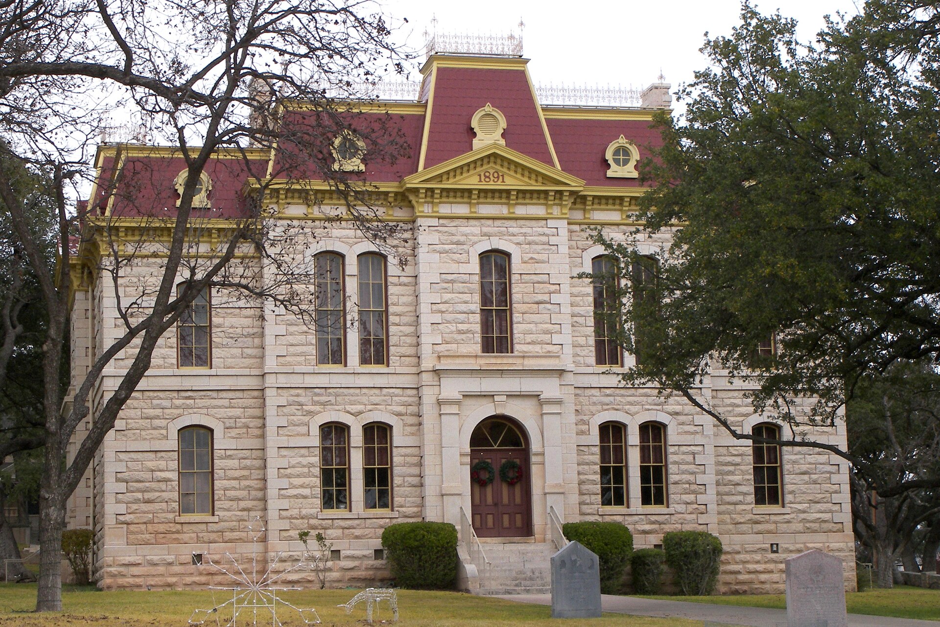 The Sutton County Courthouse located in Sonora, Texas, United States was built in 1891.