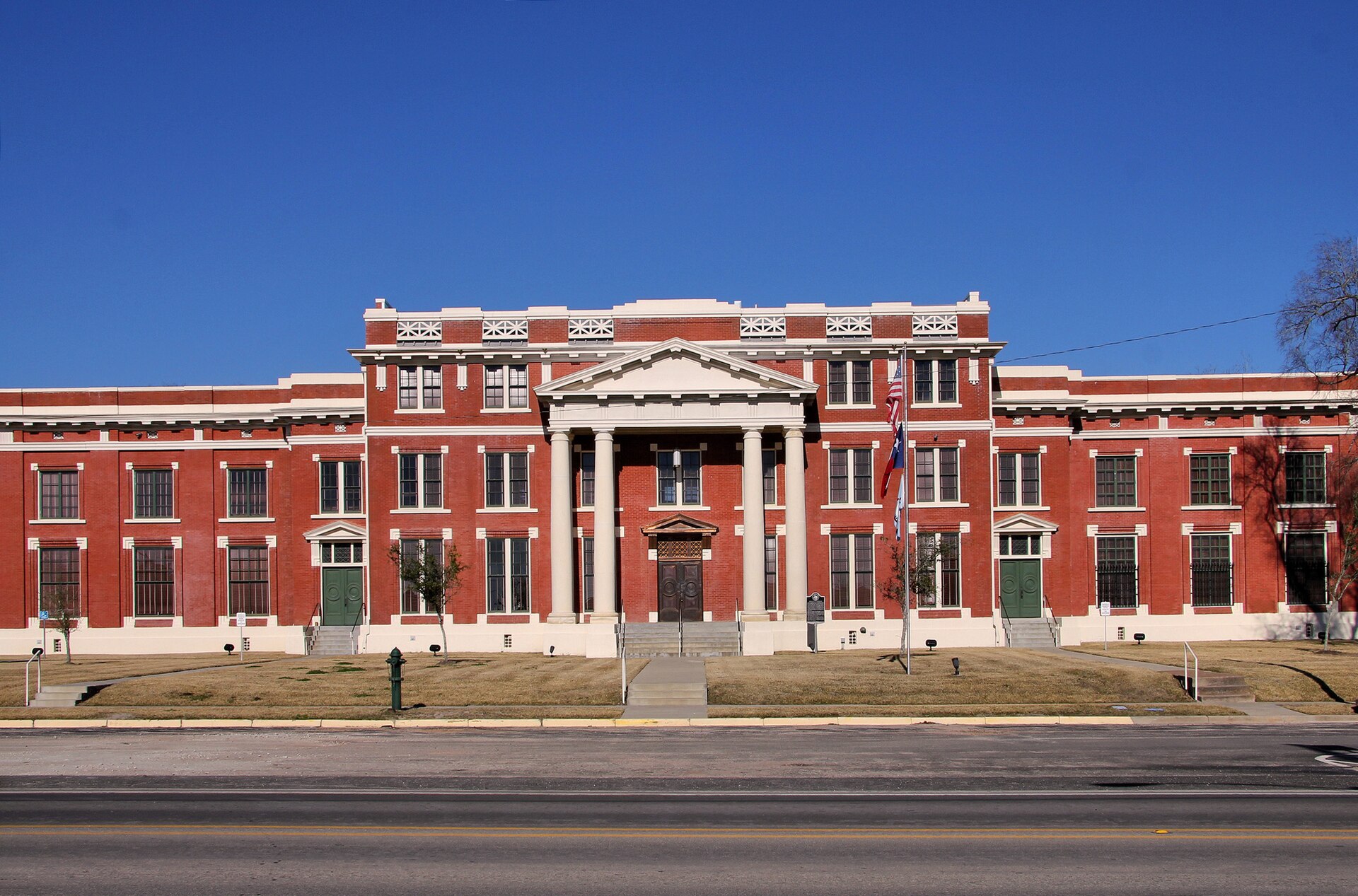 The Trinity County Courthouse in Groveton, Texas, United States. Recorded Texas Historic Landmark - 2004