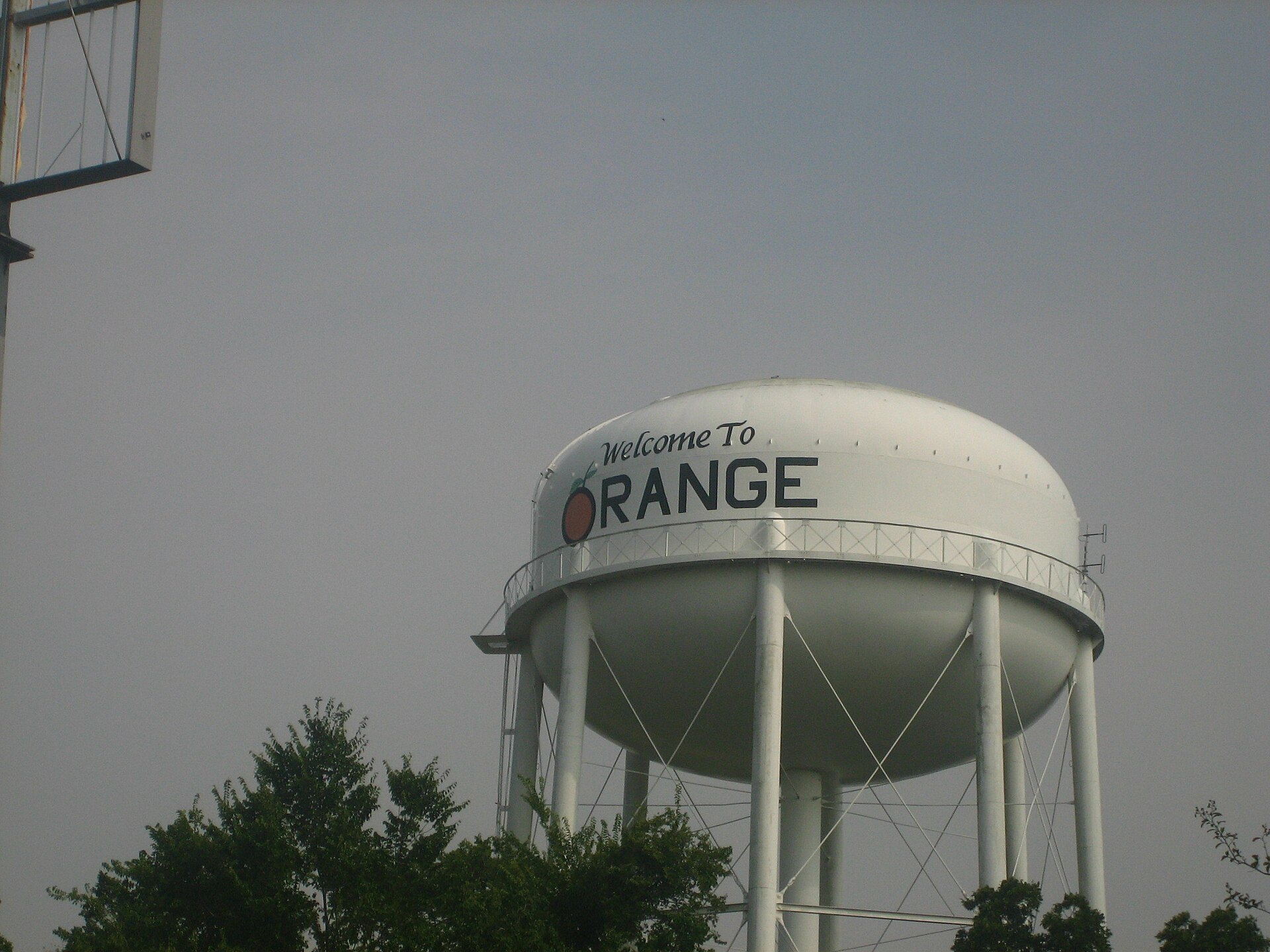 Water tower in Orange, Texas.