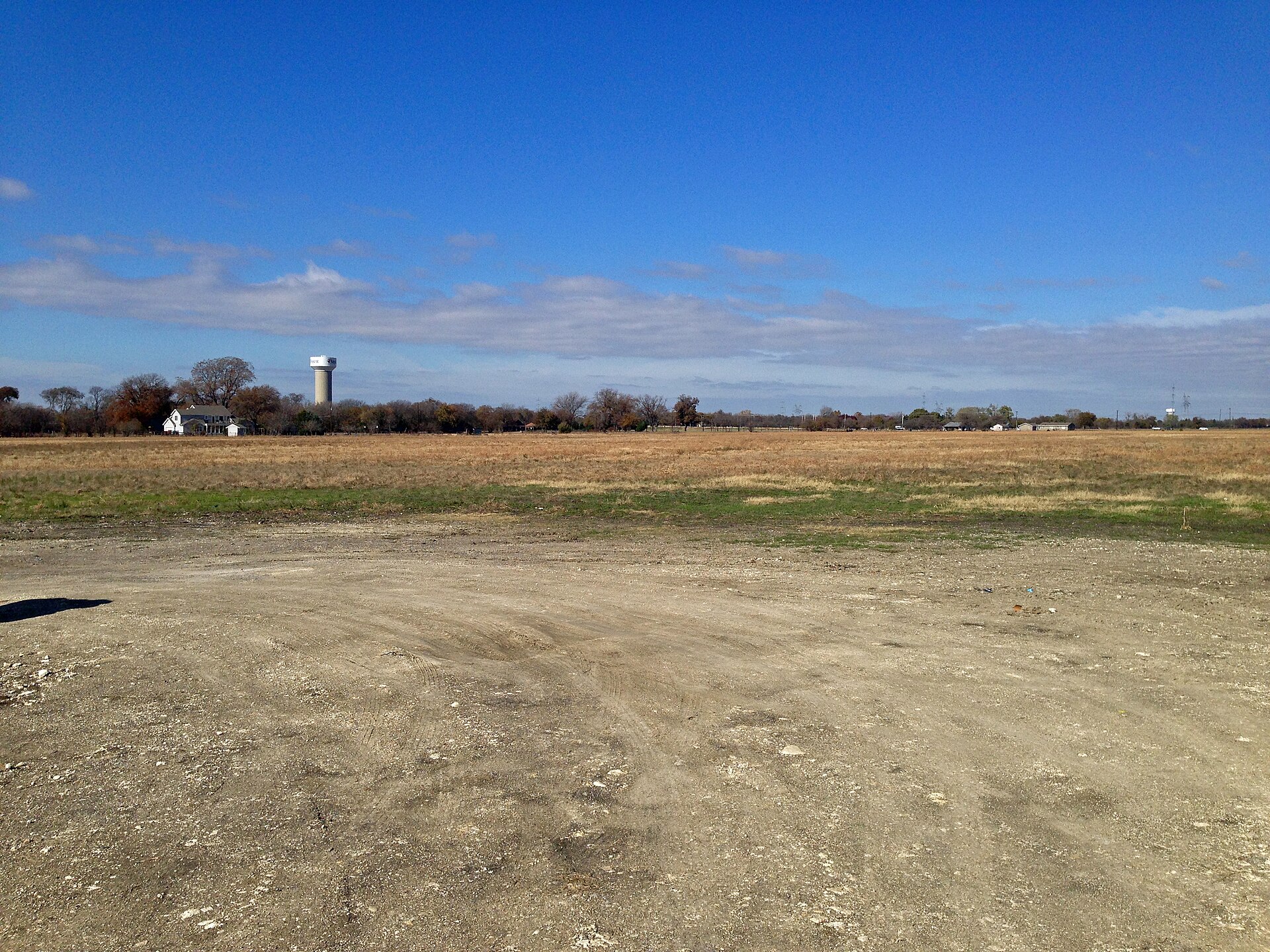 Parker, Texas viewed from across the street from the Southfork Ranch.