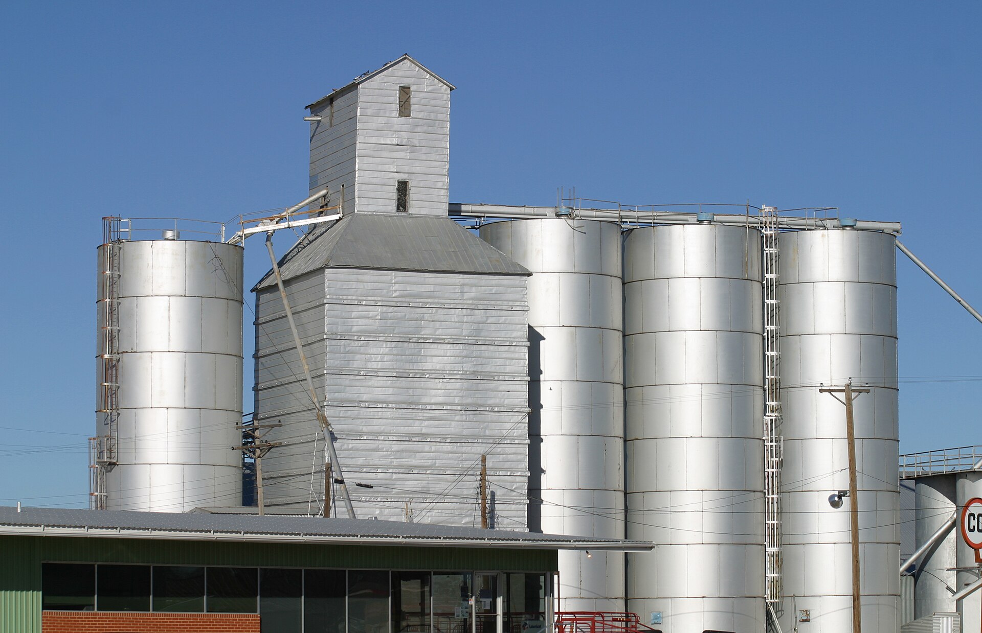 Grain elevator, Petersburg, Texas.