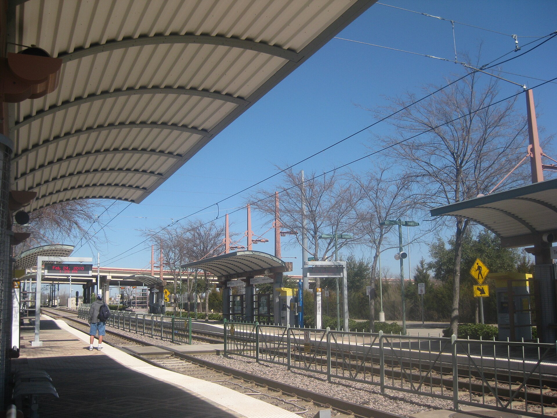 The Bush Turnpike station on the DART Red Line in Richardson, Texas.