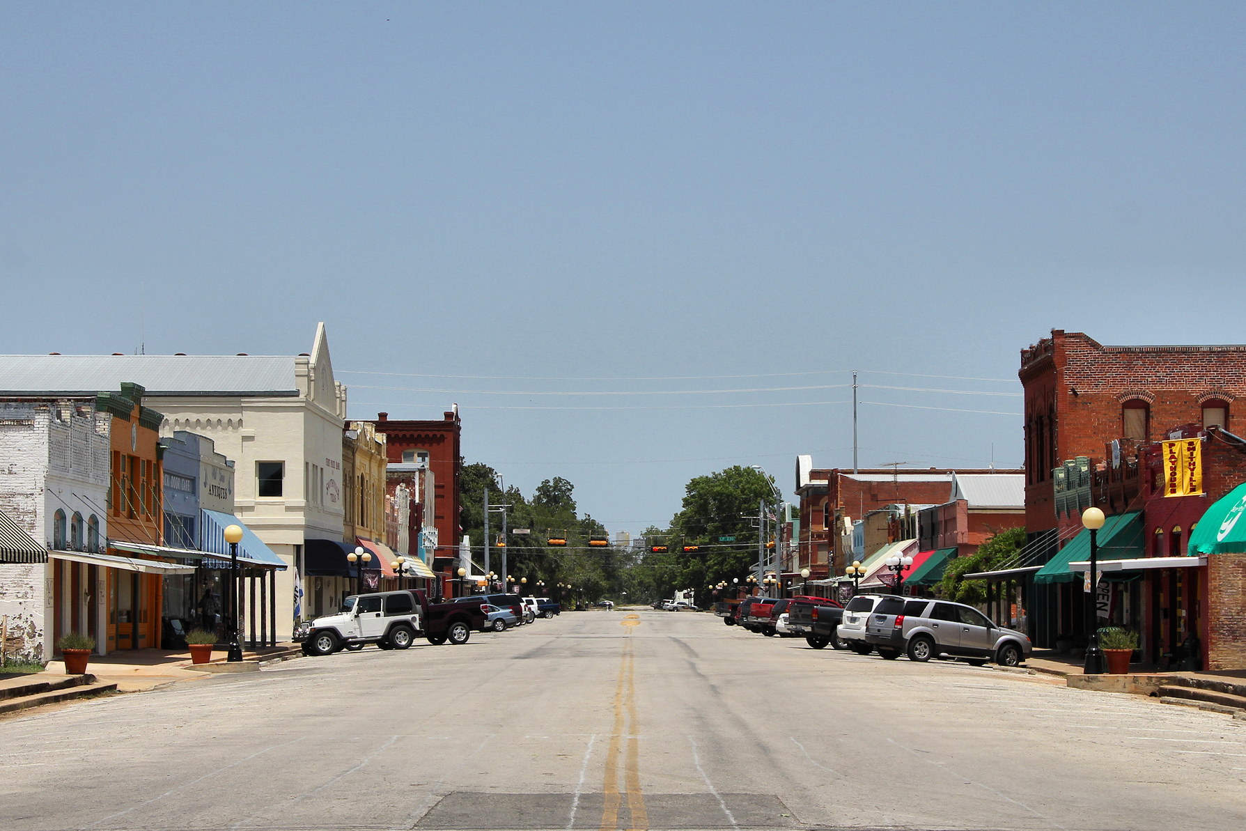 Downtown Smithville, Texas, United States.