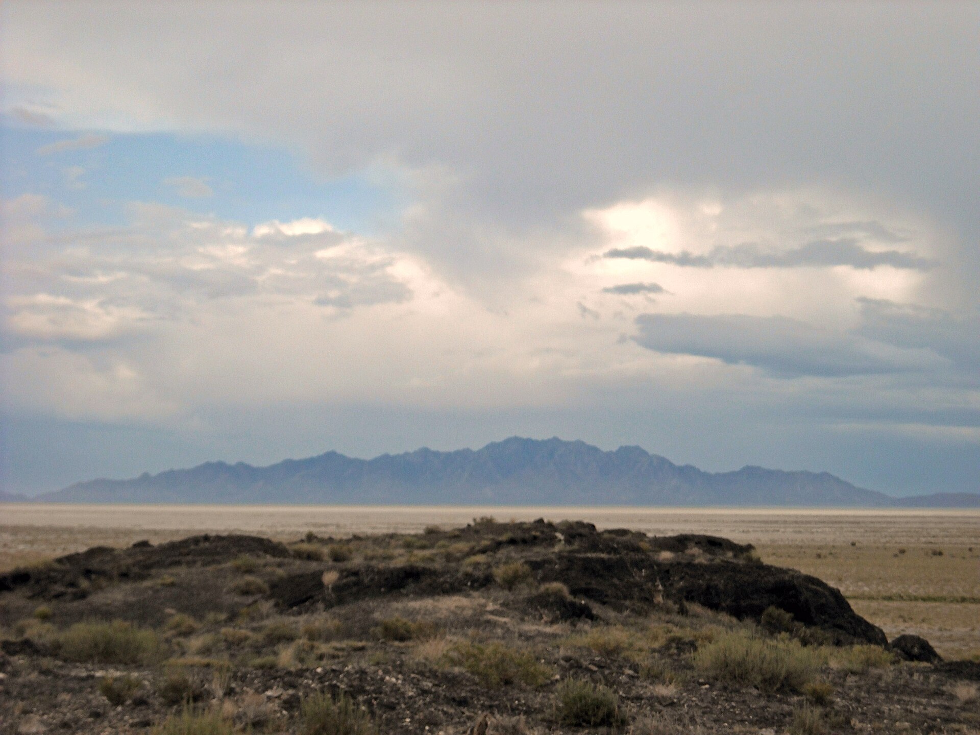 Looking north toward Dugway Proving Ground at Salt Lake City, Utah, USA.