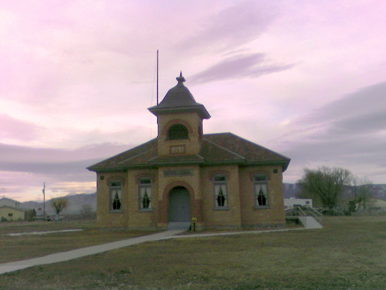 Old Fairfield Schoolhouse, Fairfield, Utah by David Jolley 2007.