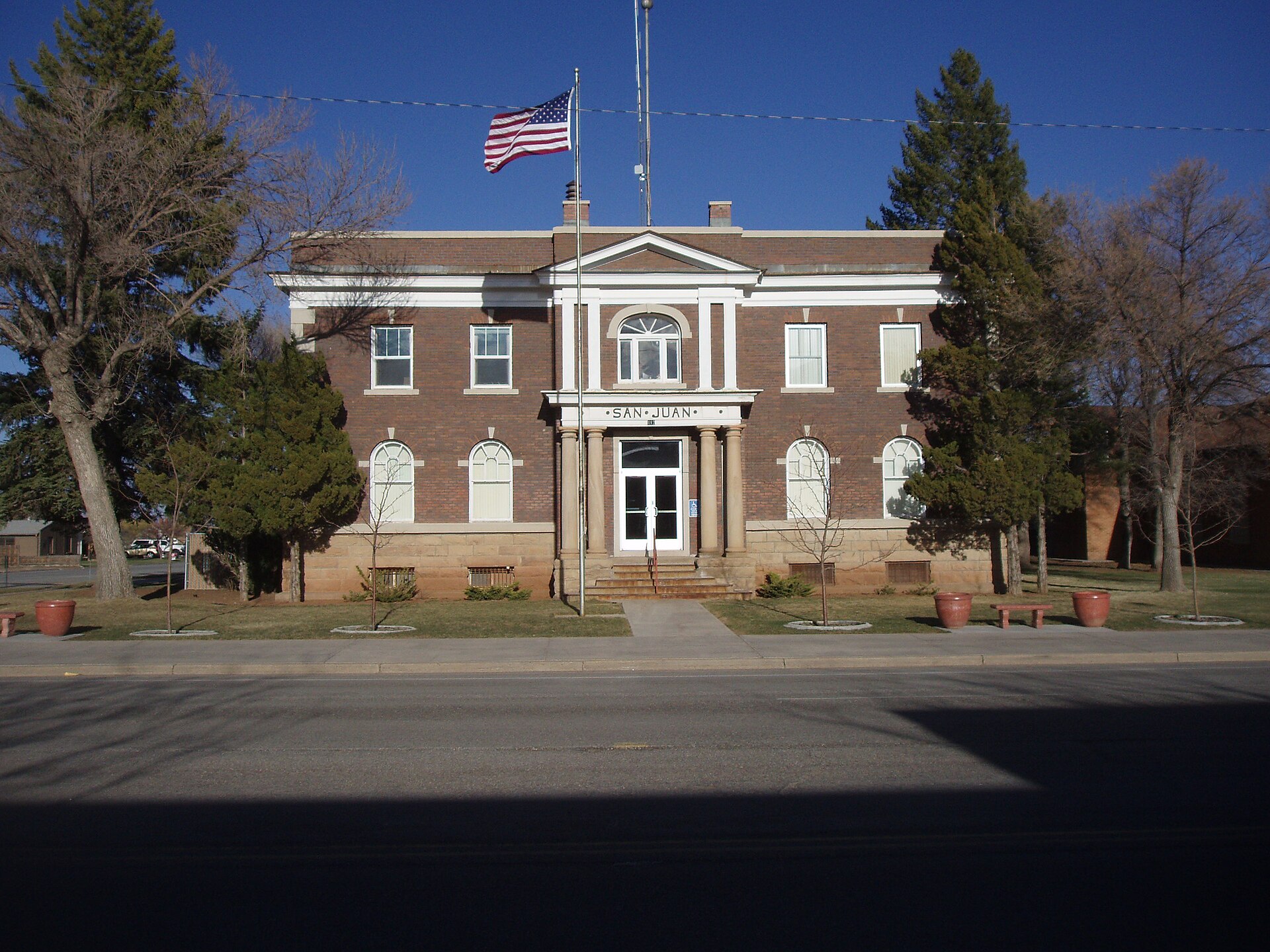 San Juan County Courthouse, Monticello, Utah, United States.