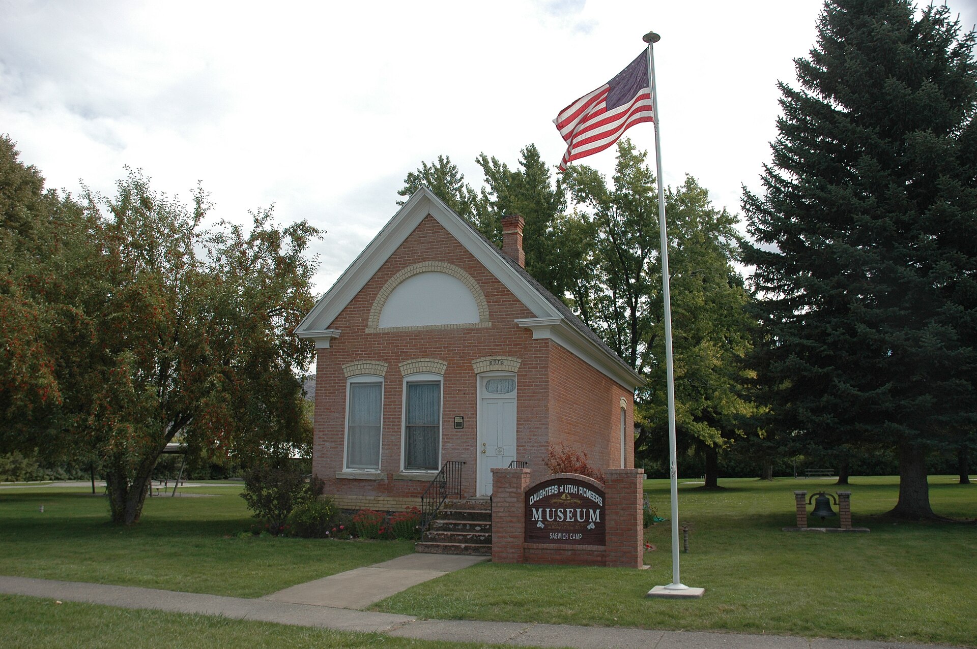 The Paradise Tithing Office, a historic building in Paradise, Utah, United States.
