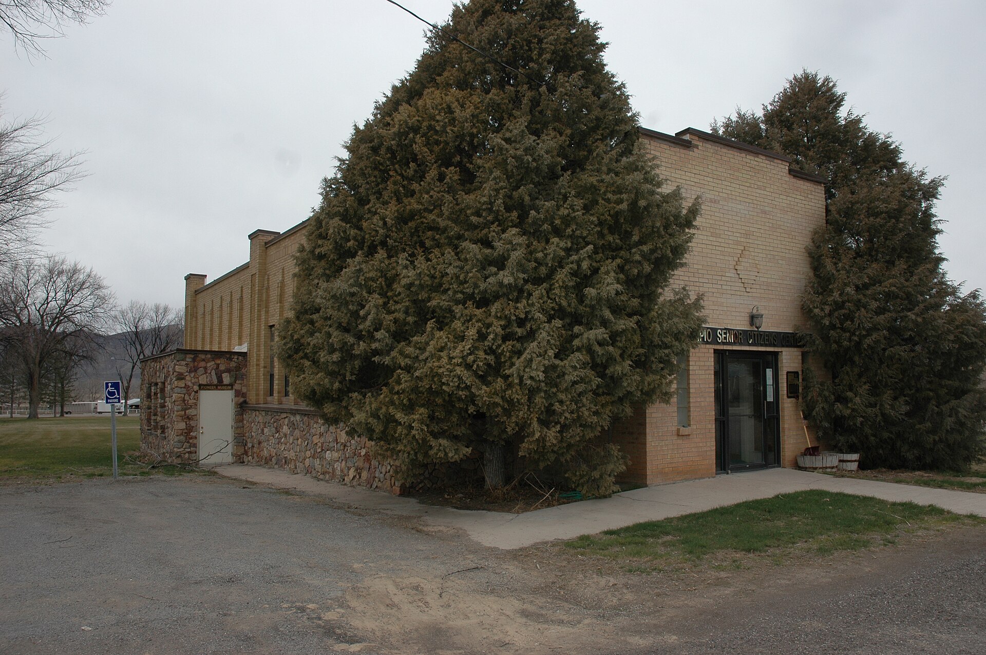The Scipio Town Hall, a historic building in Scipio, Utah, United States, now serves as the Round Valley Camp DUP Museum.