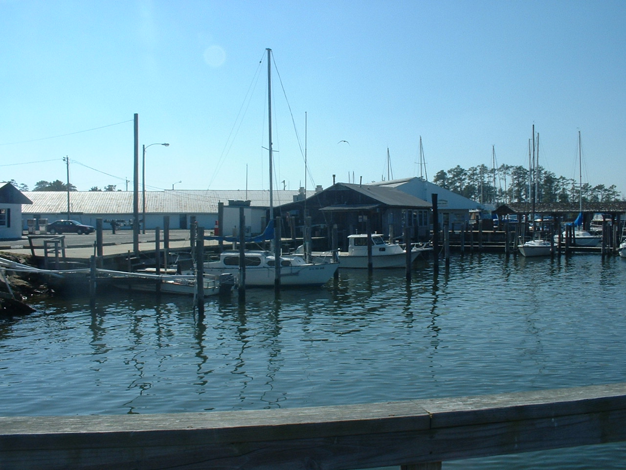 Photo of workboats parked at the Poquoson Marina. — Virginia