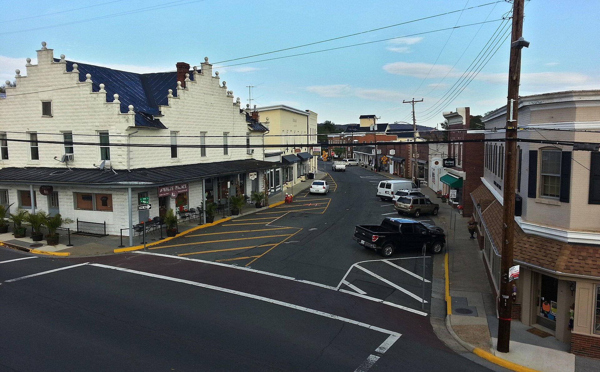 The Town of Purcellville, Downtown District (21st Street and Main Street), taken November 3, 2014 — Virginia