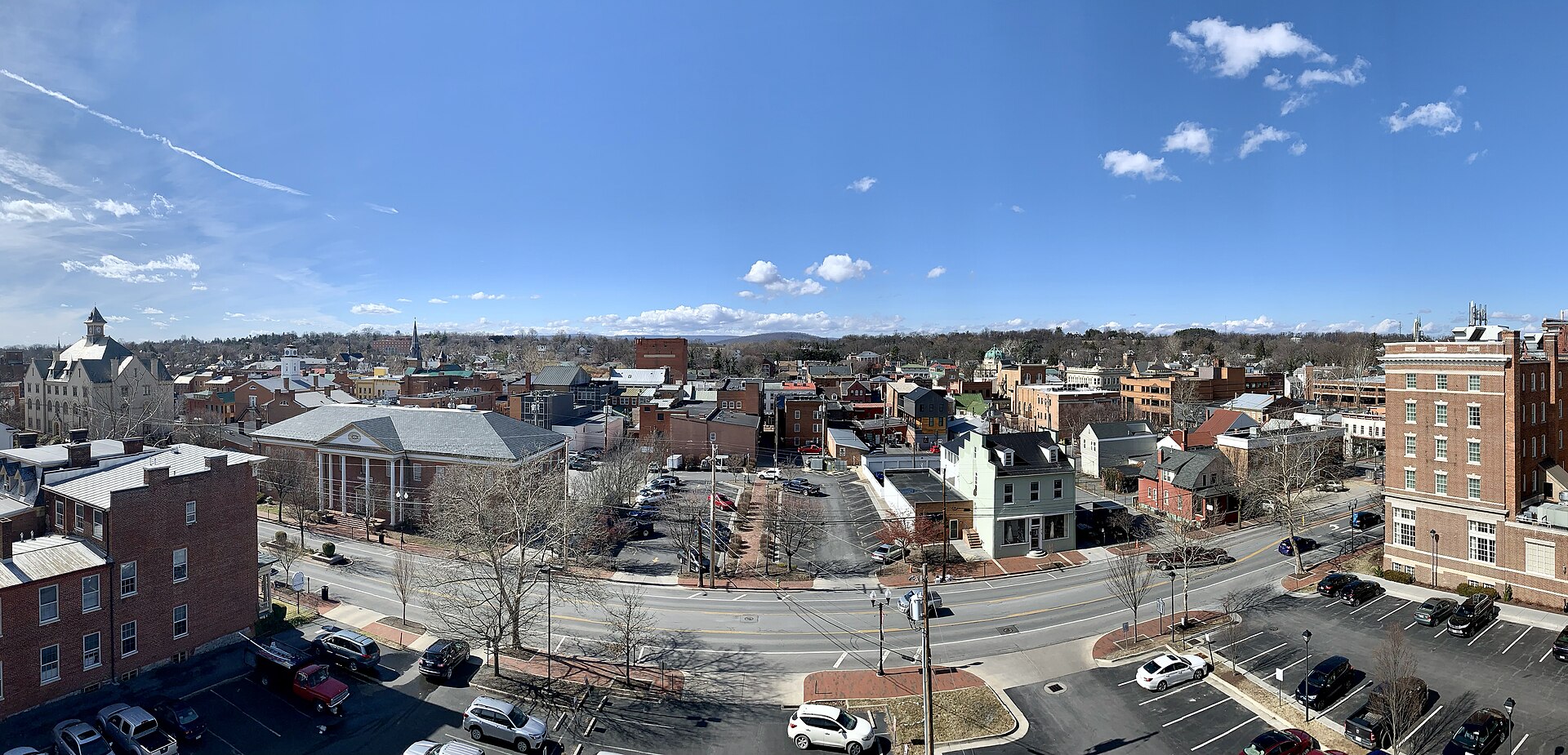 Winchester, Virginia, as viewed from the George Washington Autopark.