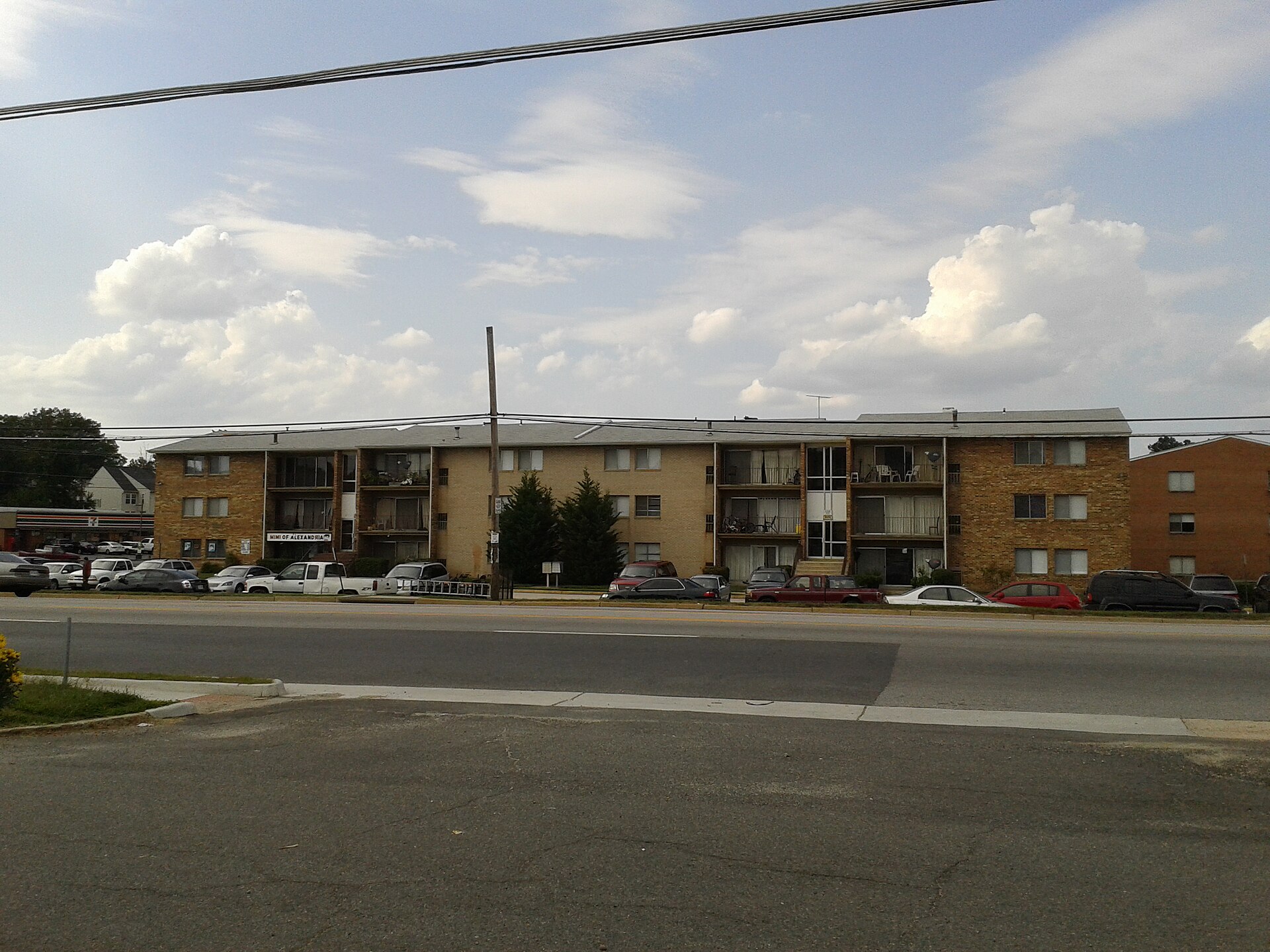 low income apartment complex, typical of those found in the route 1 corridor, Fairfax County, Virginia — Woodlawn, Virginia