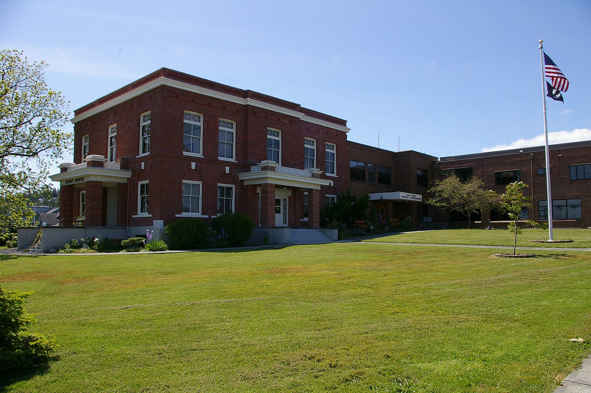 San Juan County Courthouse, Friday Harbor, Washington. Designed by Seattle architect William P. White and built in 1906.