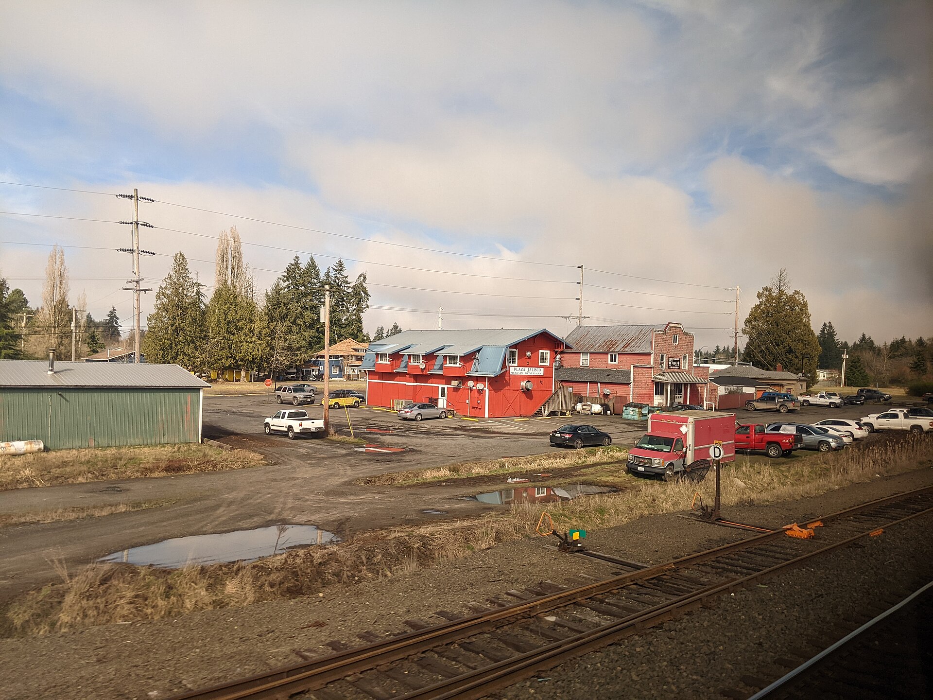 Napavine, Washington USA at W Front St with W Harrison St.
