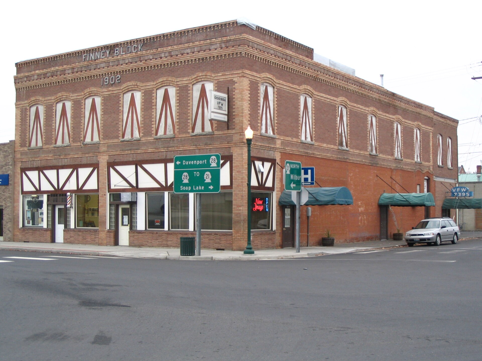 The Finney Block in Odessa, Washington (1902), one of several built by town founder George W.