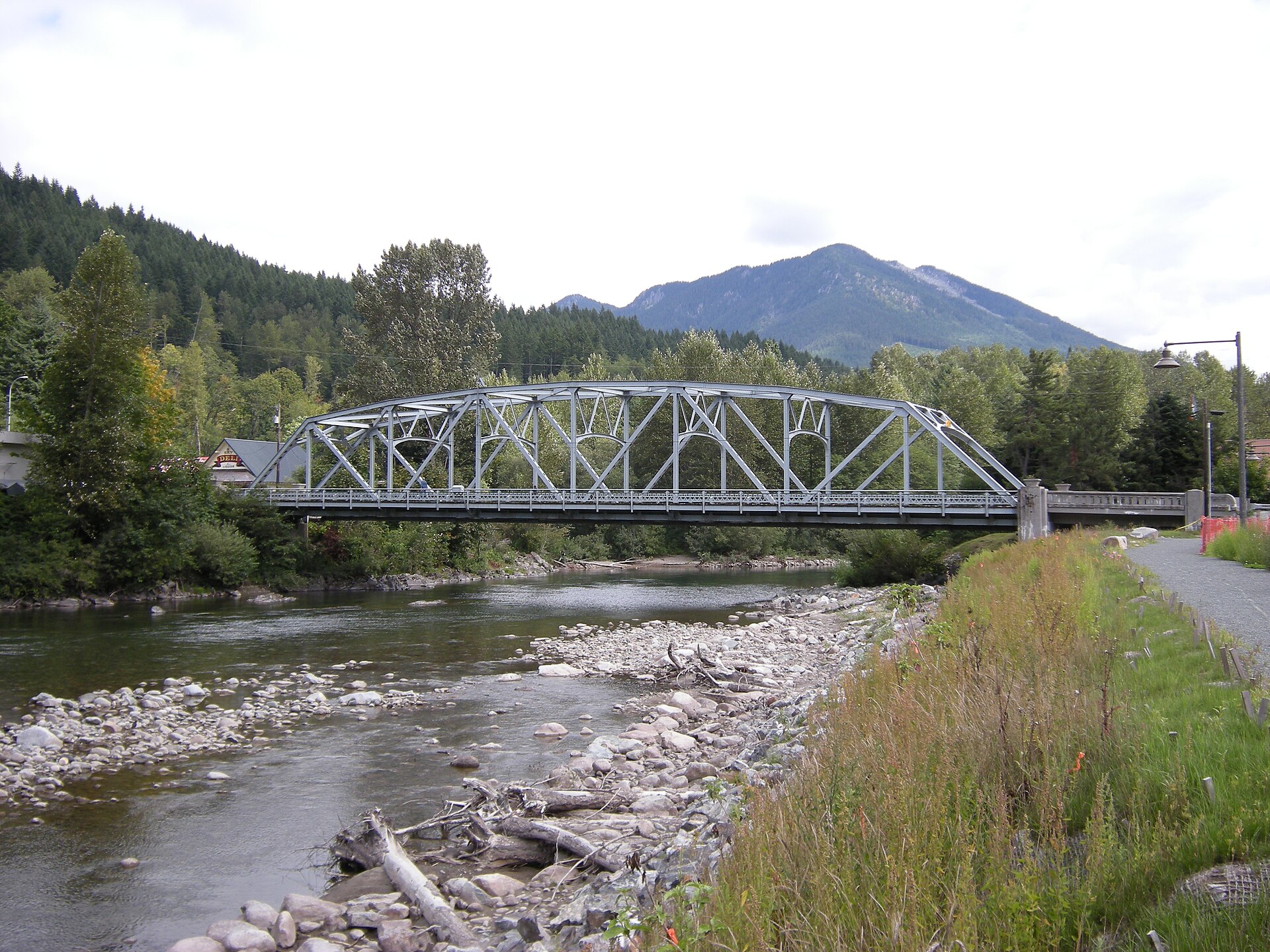 Bridge over the Skykomish River, Skykomish, Washington.