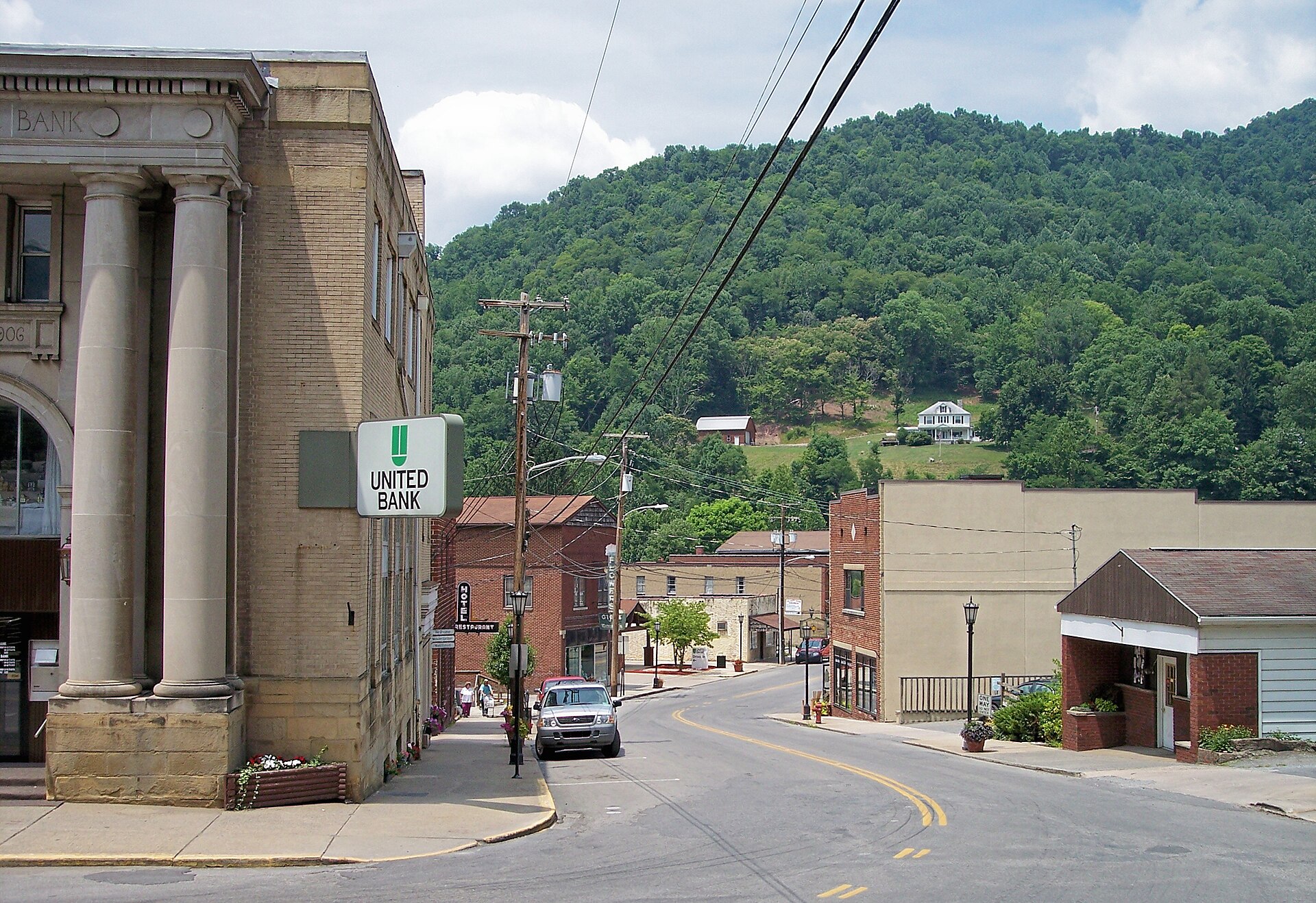 Main Street (w:West Virginia Route 15) in w:Webster Springs, West Virginia. — Addison (Webster Springs), West Virginia
