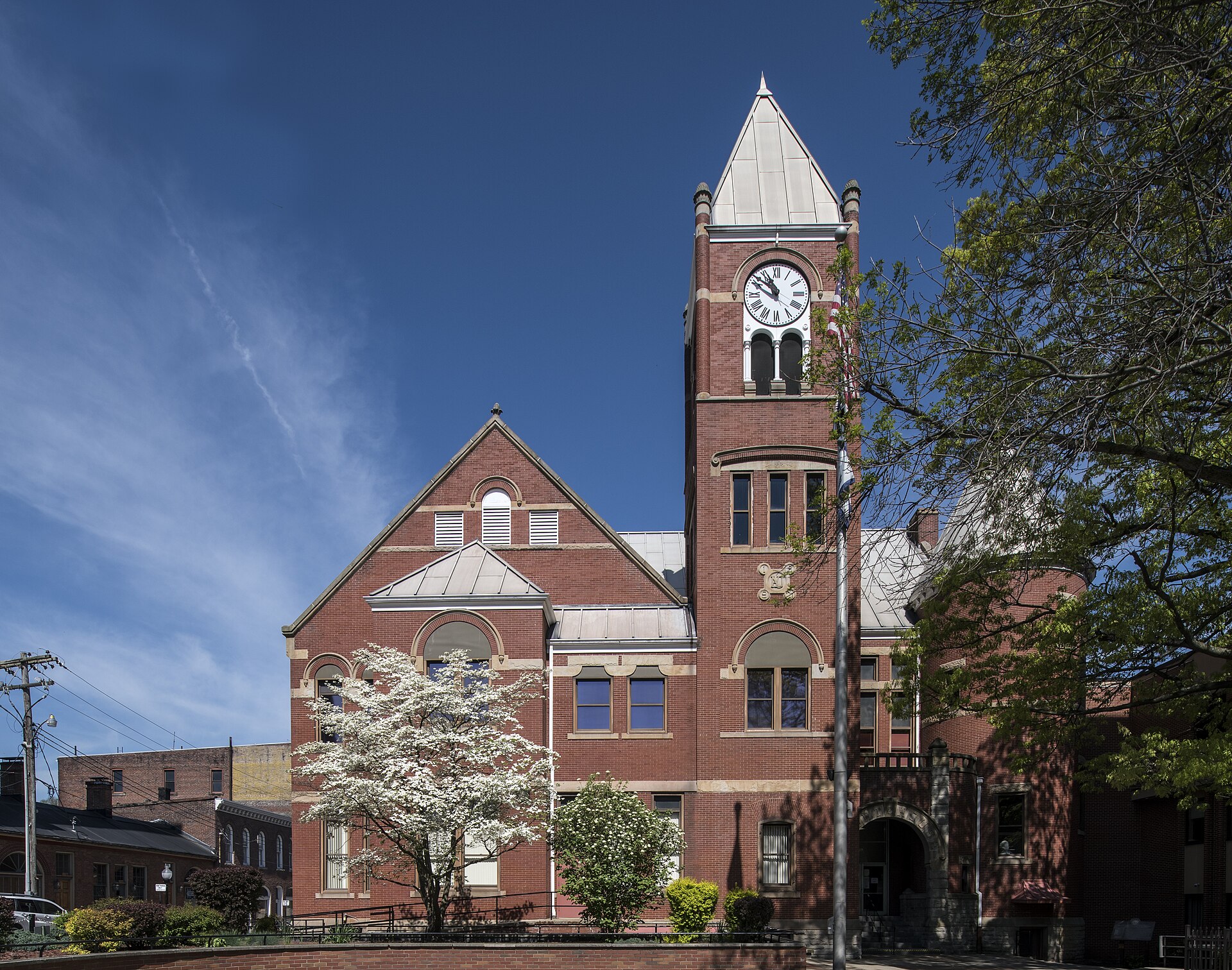 Title: The Monongalia County Courthouse in Morgantown, West Virginia Physical description: 1 photograph : digital, tiff file, color.