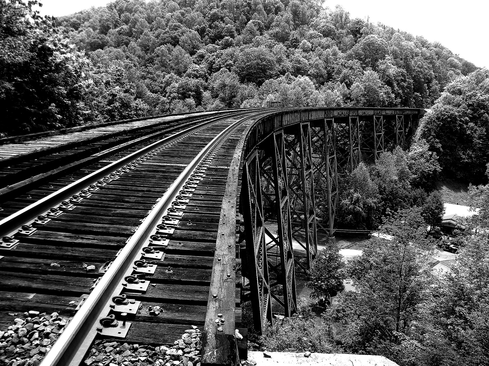 Trestle above Covel West Virginia