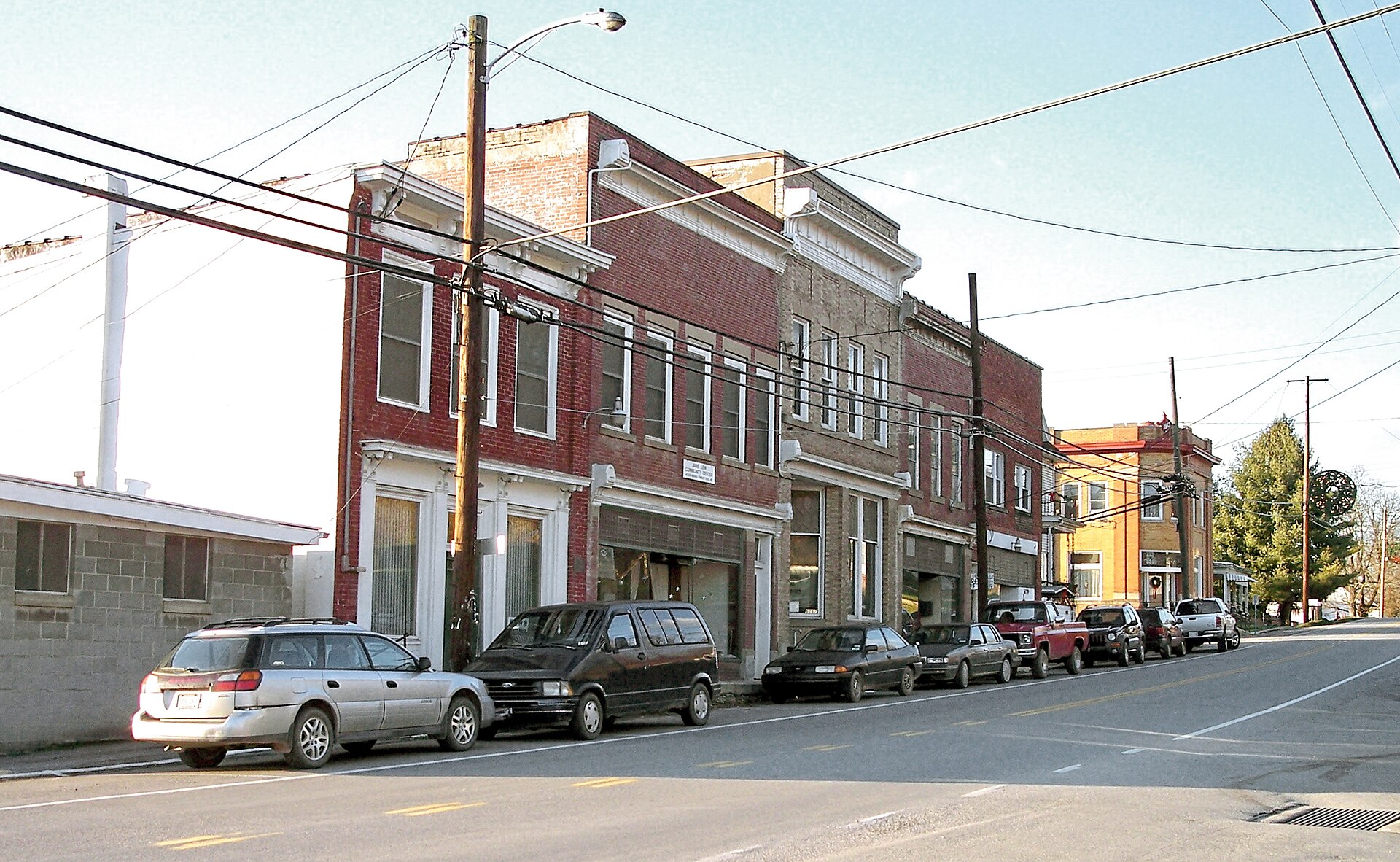 Main Avenue (w:U.S. Route 19) in w:Jane Lew, West Virginia