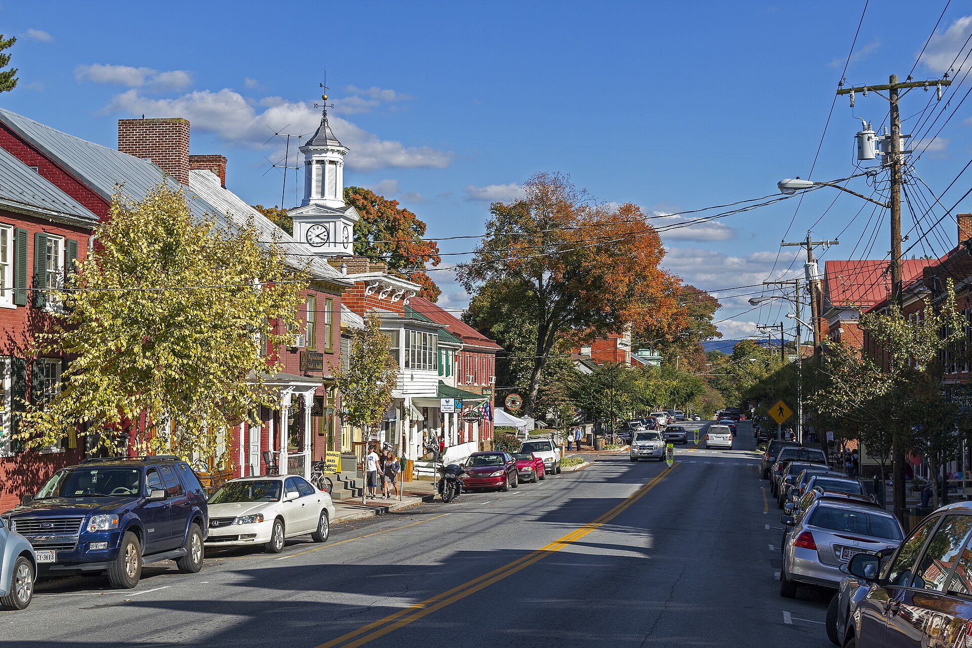 Shepherdstown Historic District, German Street in Shepherdstown, West Virginia, USA