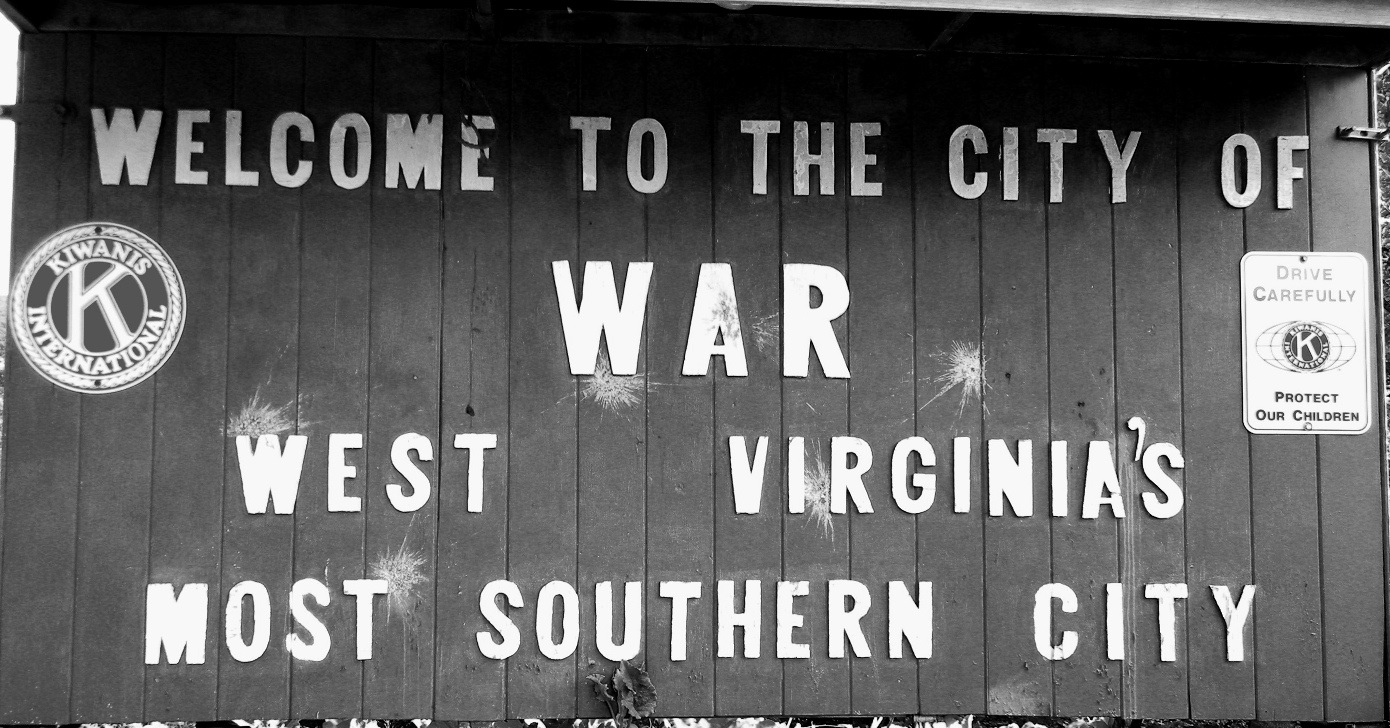 City of War WV sign — West Virginia