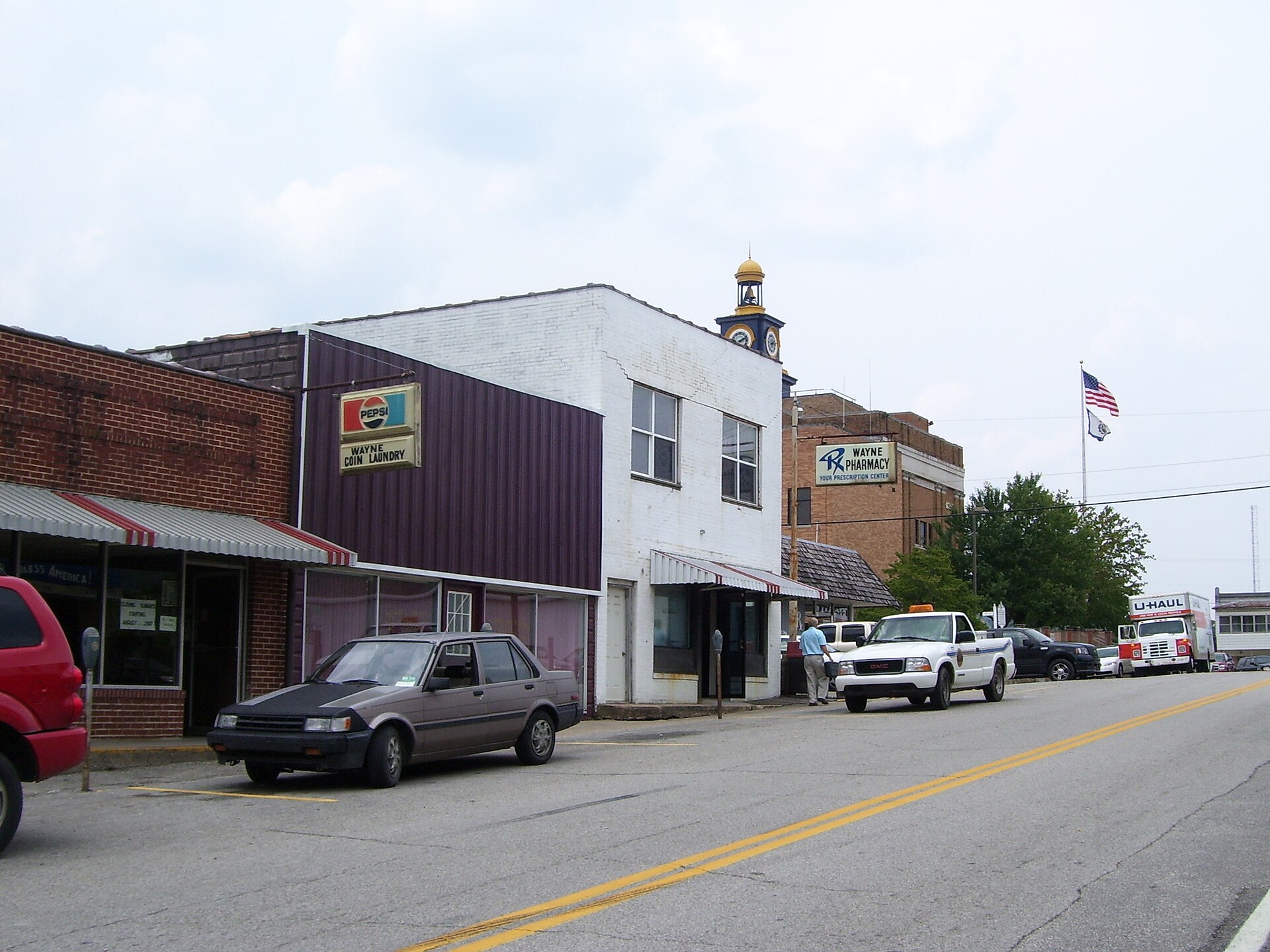 Hendrick Street runs by the courthouse. — Wayne, West Virginia