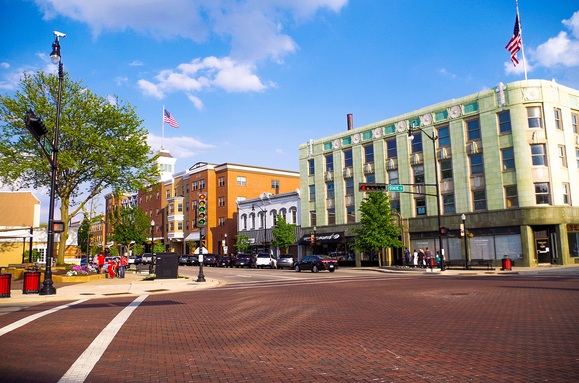 Downtown streets in Beloit, Wisconsin