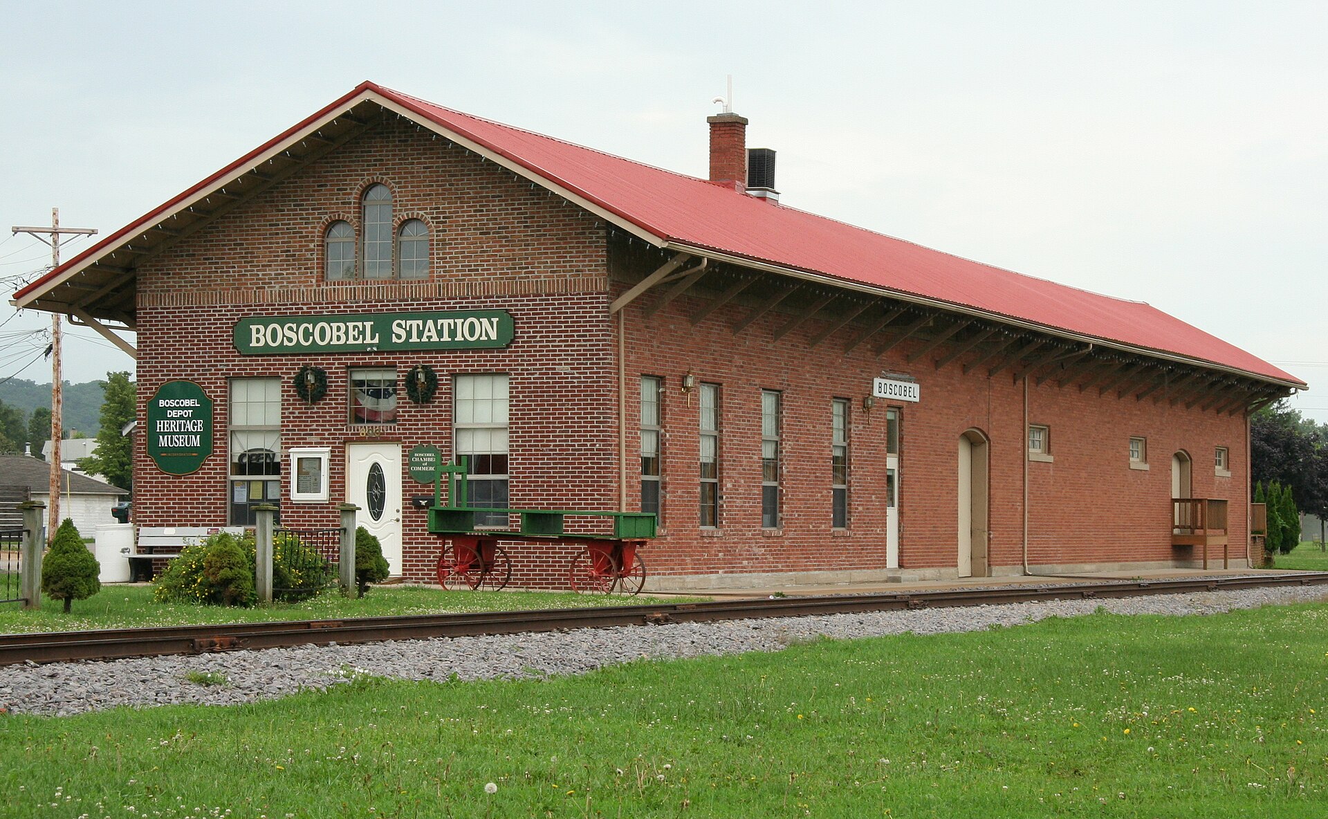 Railway station in Boscobel, Wisconsin