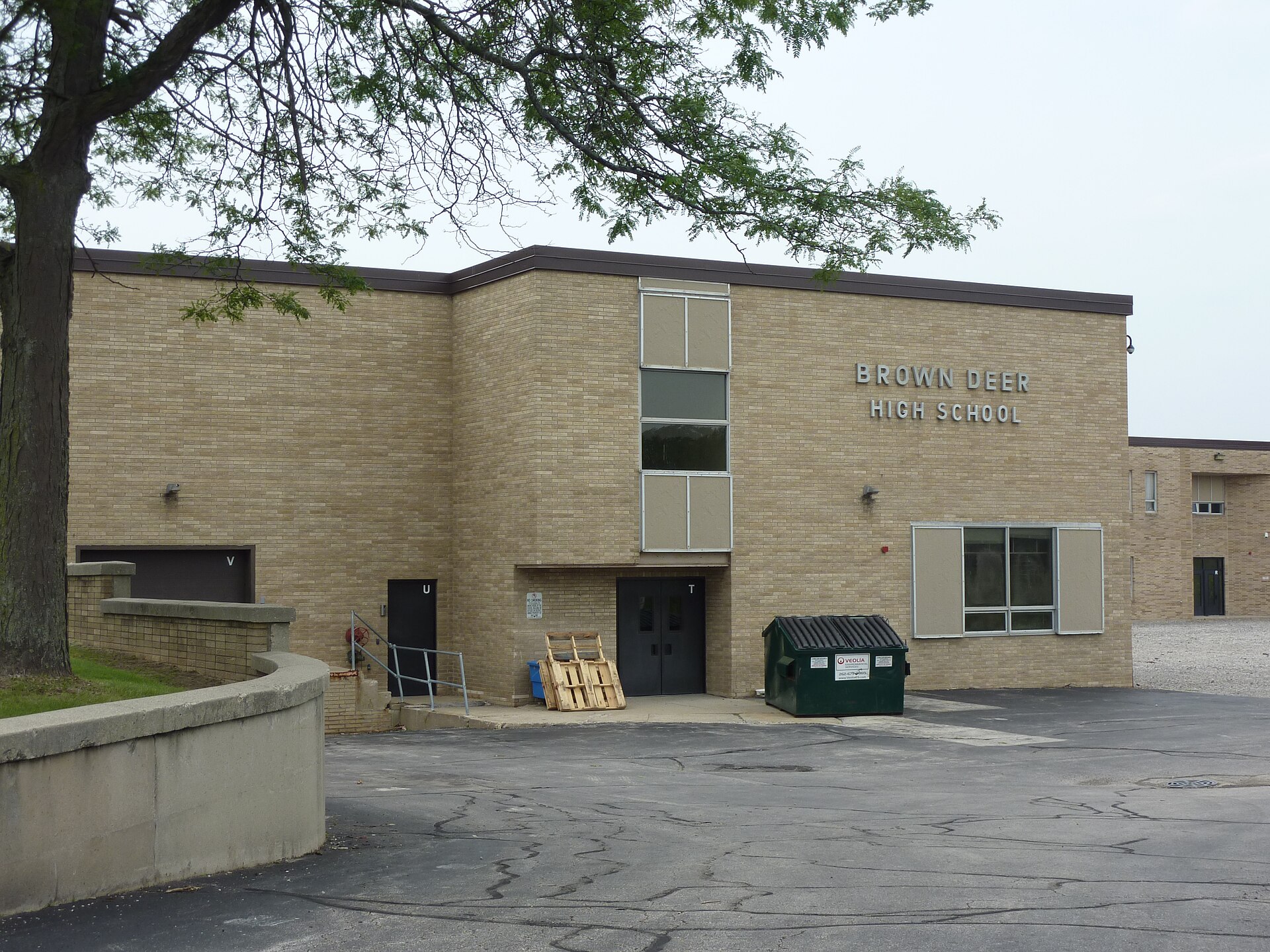 Brown Deer High School in Brown Deer, Wisconsin, near Milwaukee.