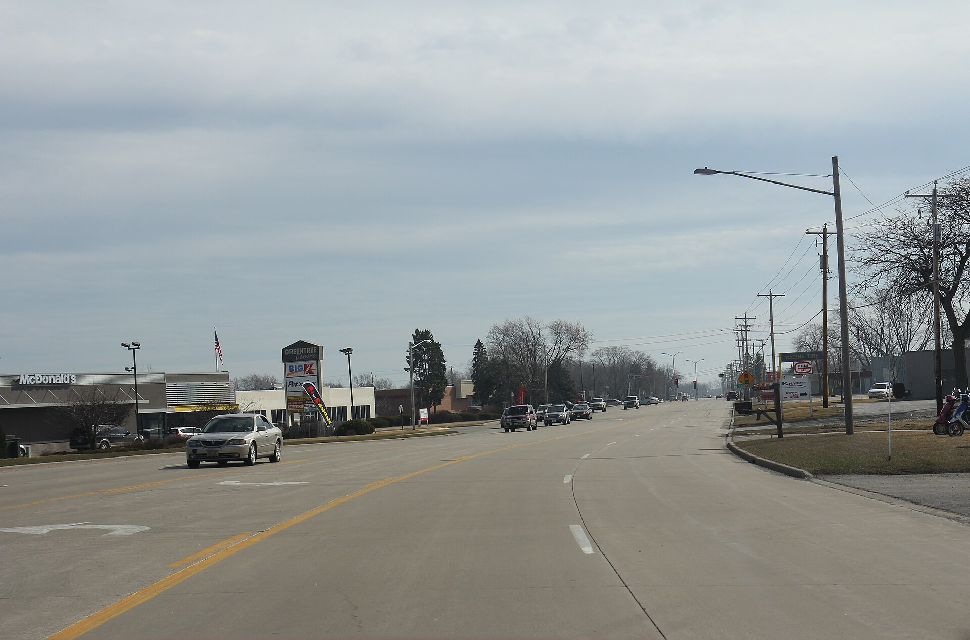 Street scene in Caledonia, Wisconsin