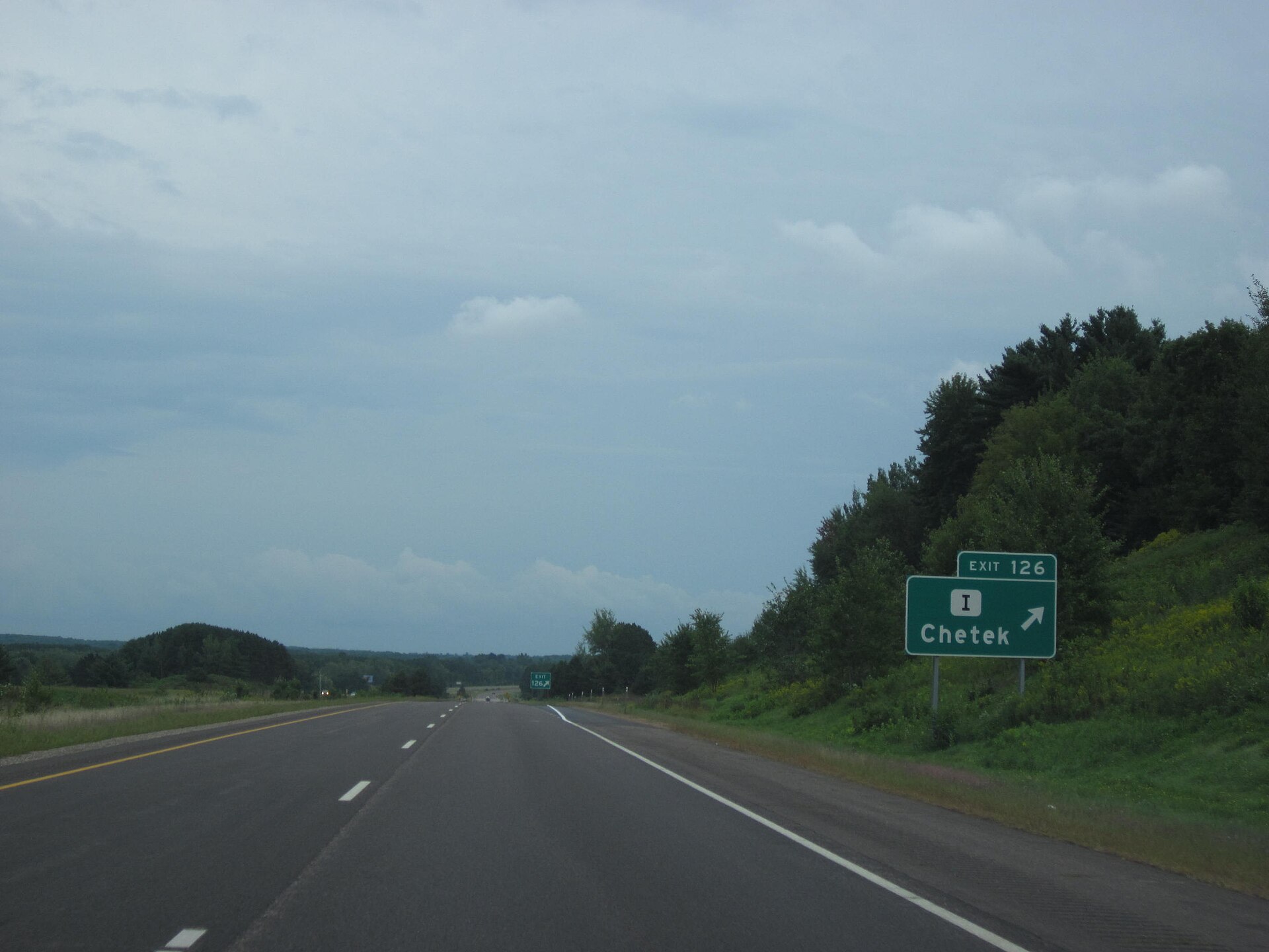 Street scene in Chetek, Wisconsin