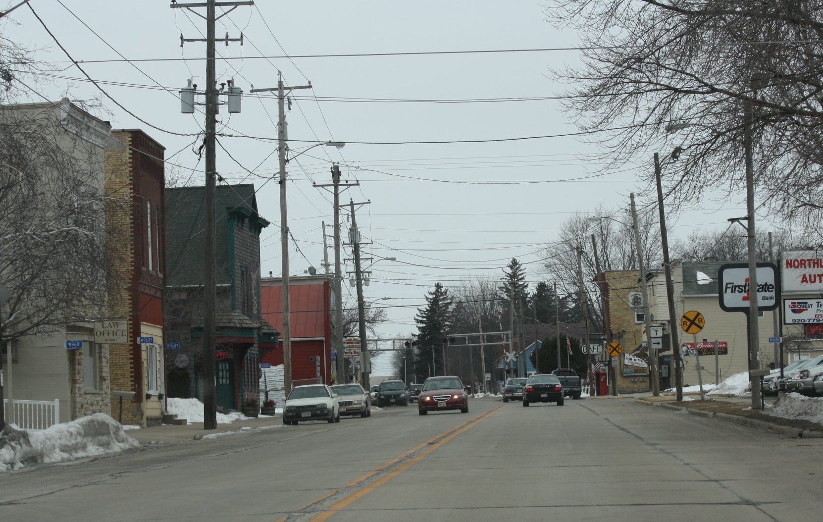 Downtown streets in Dale, Wisconsin