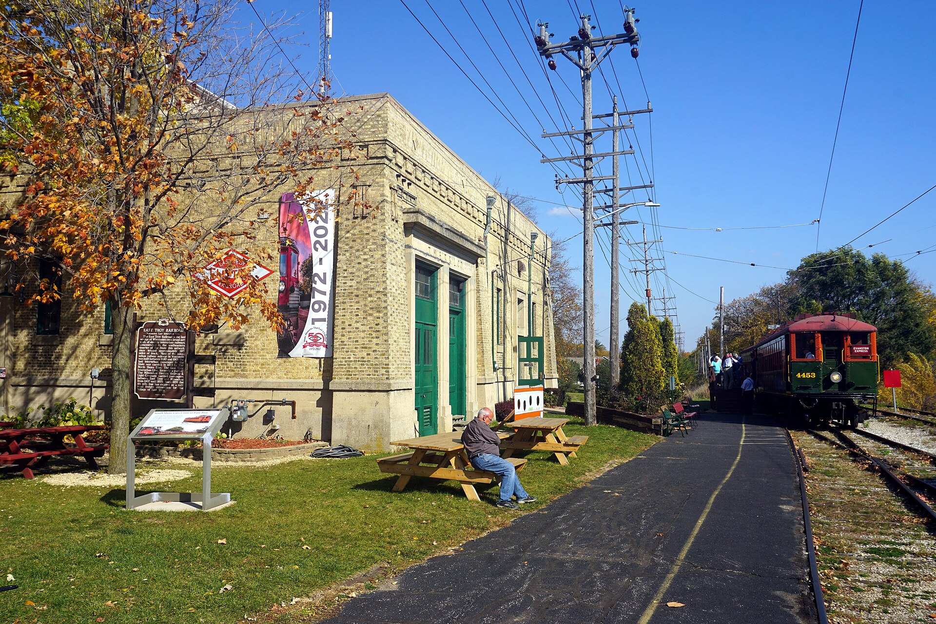 Street scene in East Troy, Wisconsin