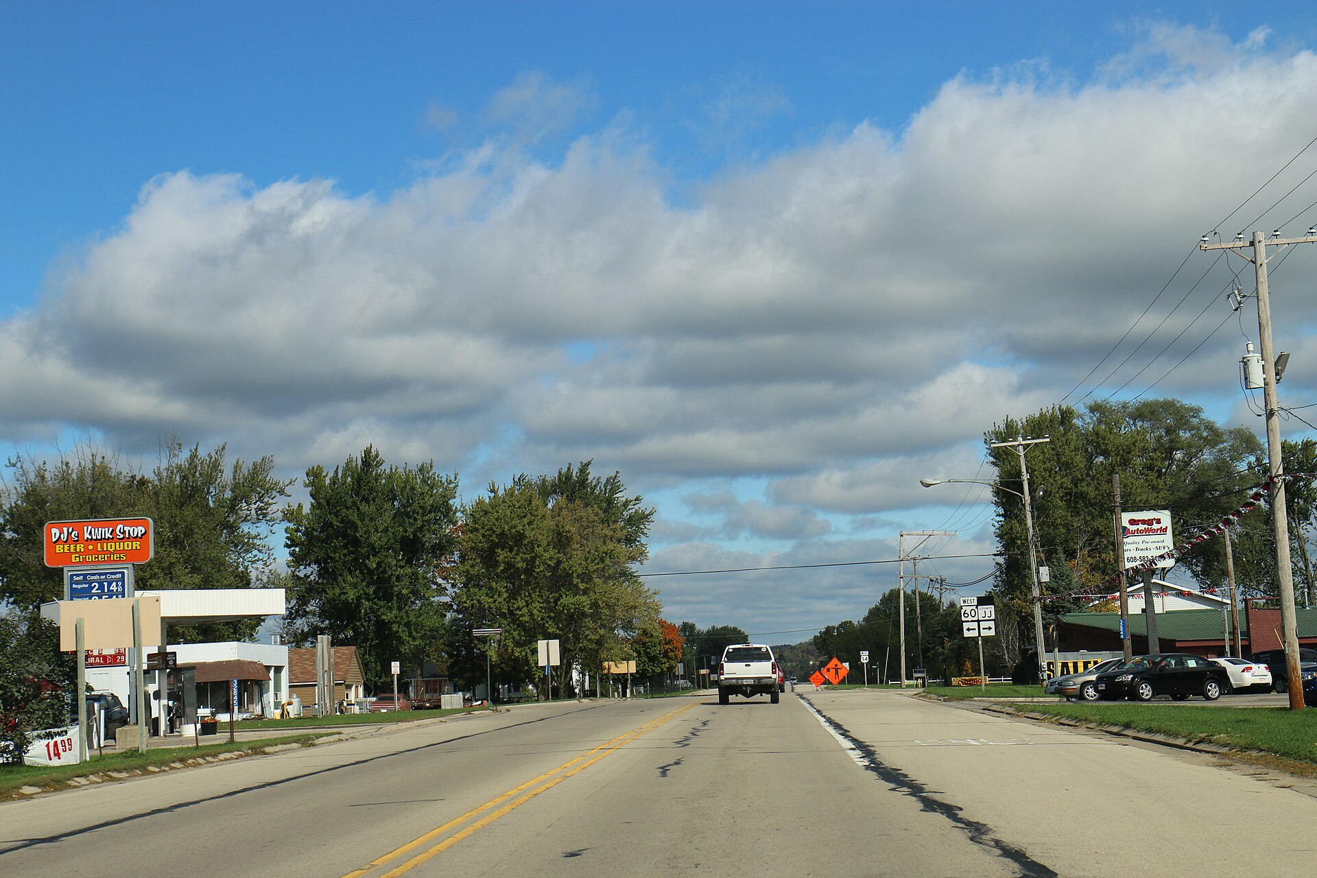 Downtown Gotham, Wisconsin on WIS60.