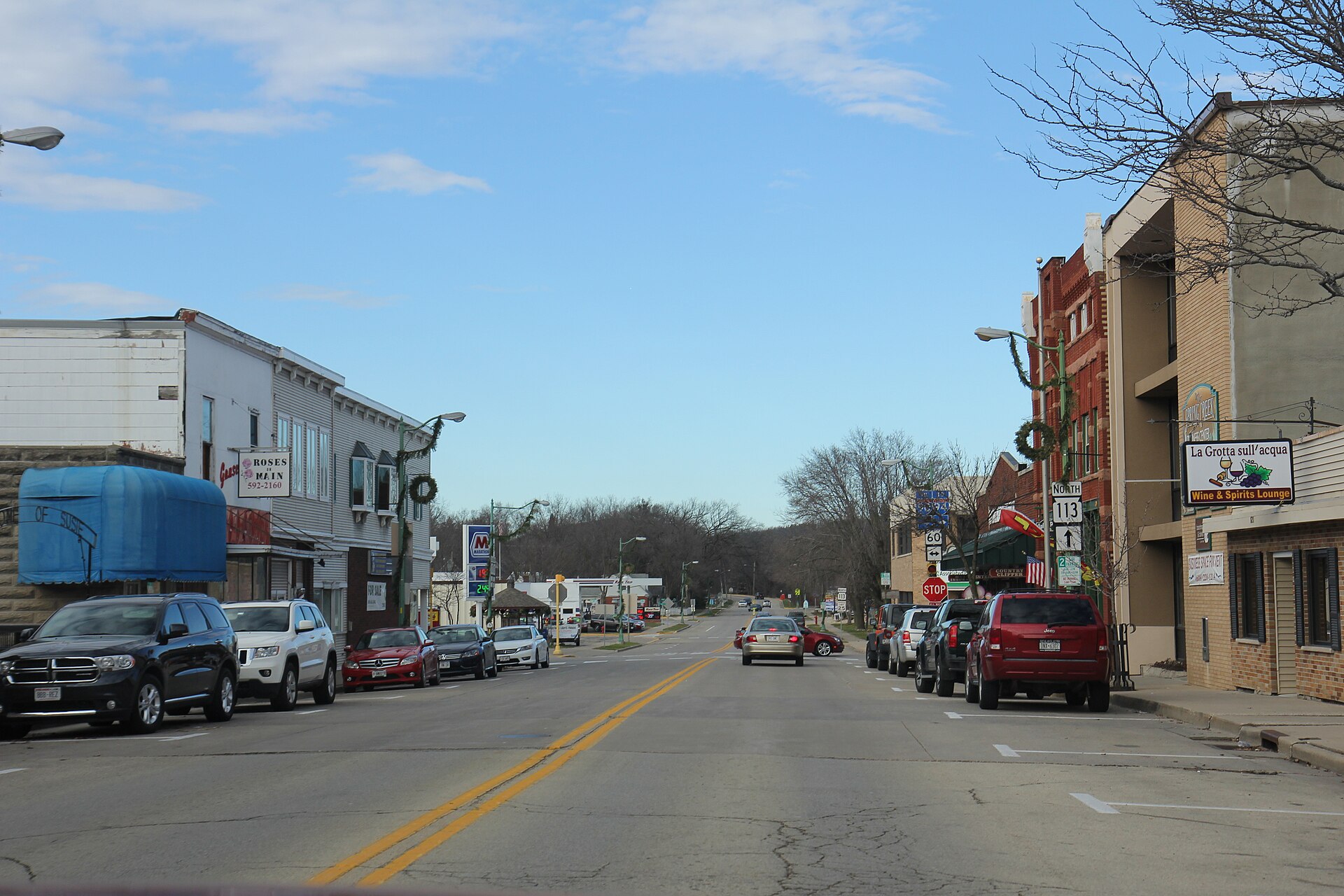 Downtown streets in Lodi, Wisconsin