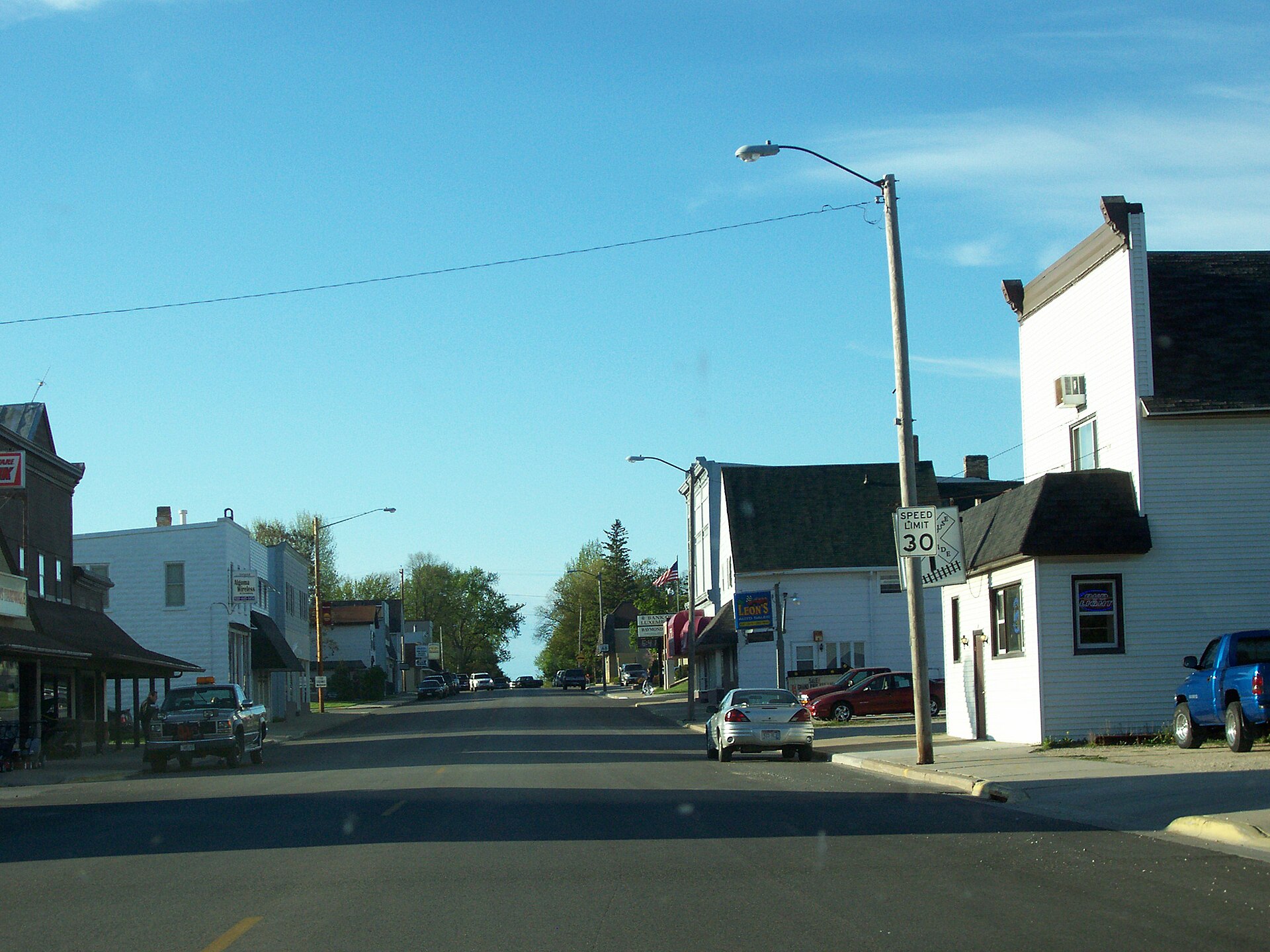 Main Street in Luxemburg, Wisconsin