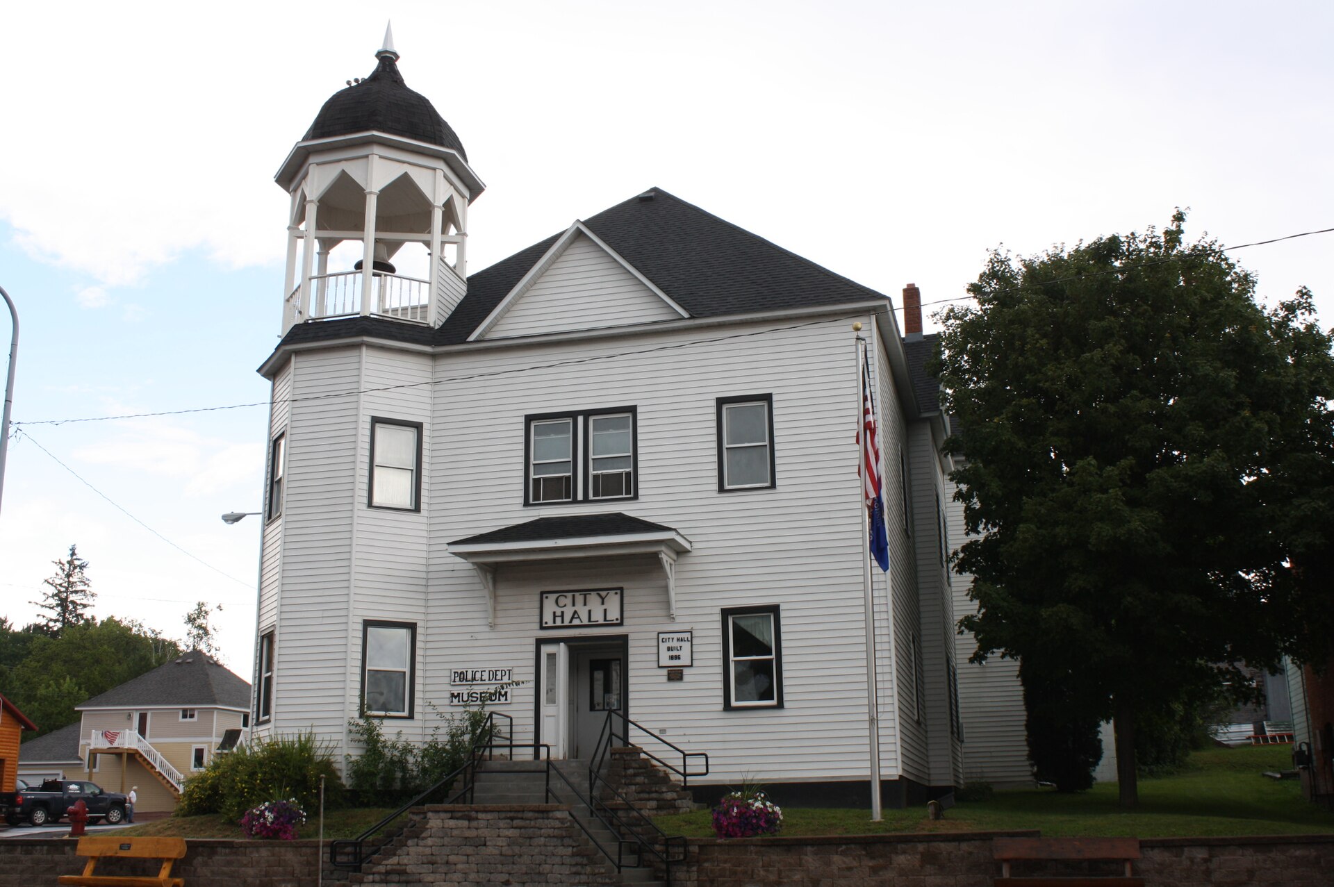 The Mellen City Hall in Mellen, Wisconsin. It is listed on the National Register of Historic Places.