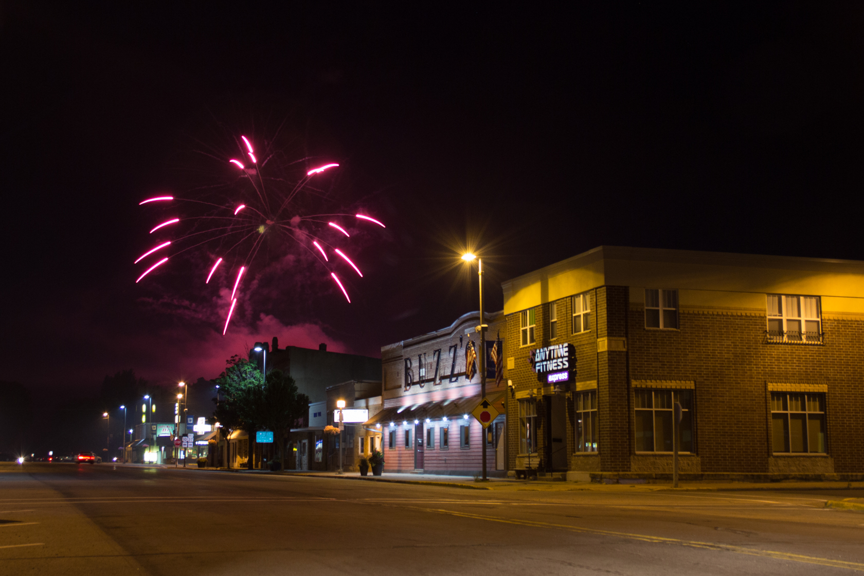 Downtown streets in Mondovi, Wisconsin