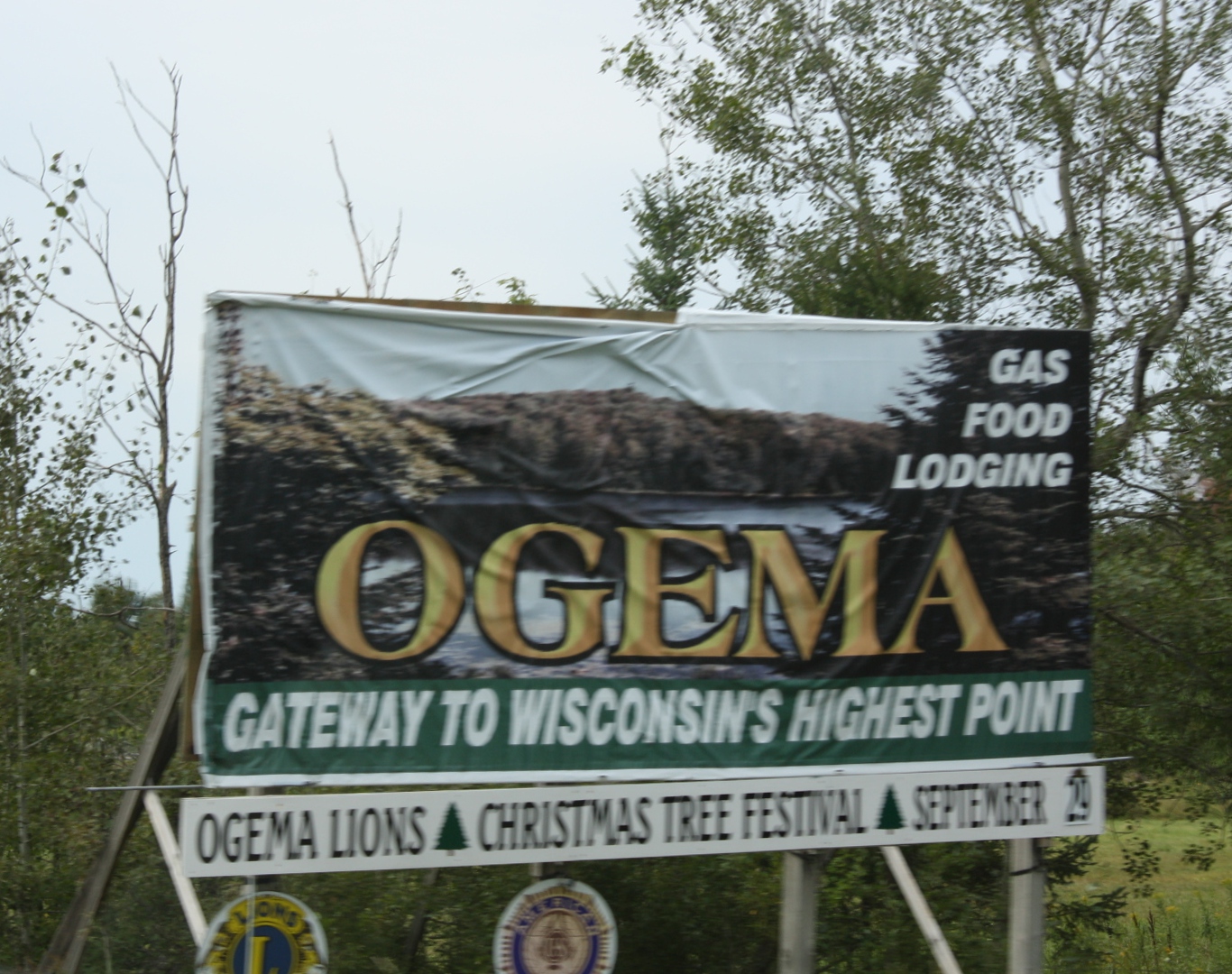 Street scene in Ogema, Wisconsin