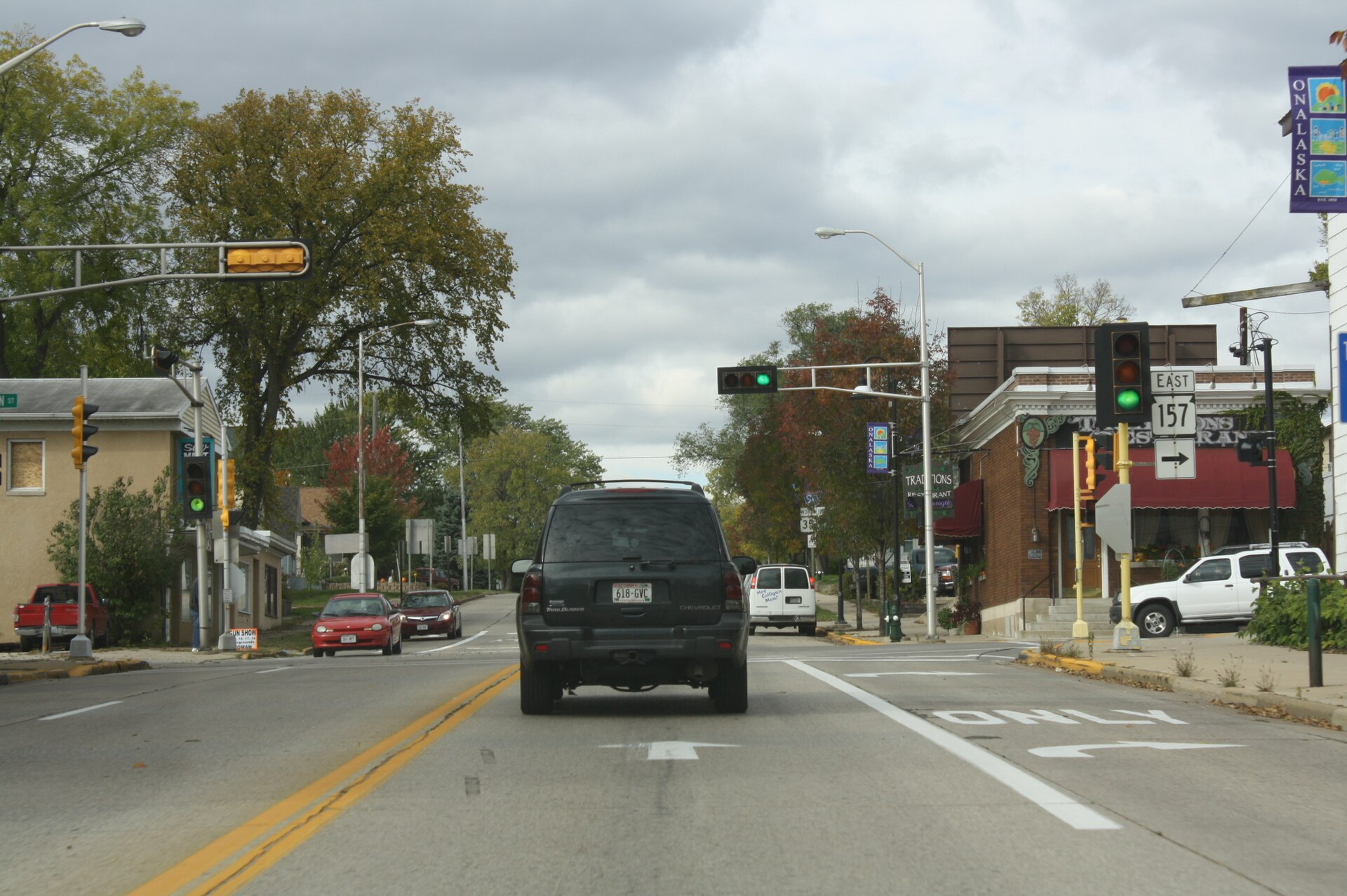 Street scene in Onalaska, Wisconsin
