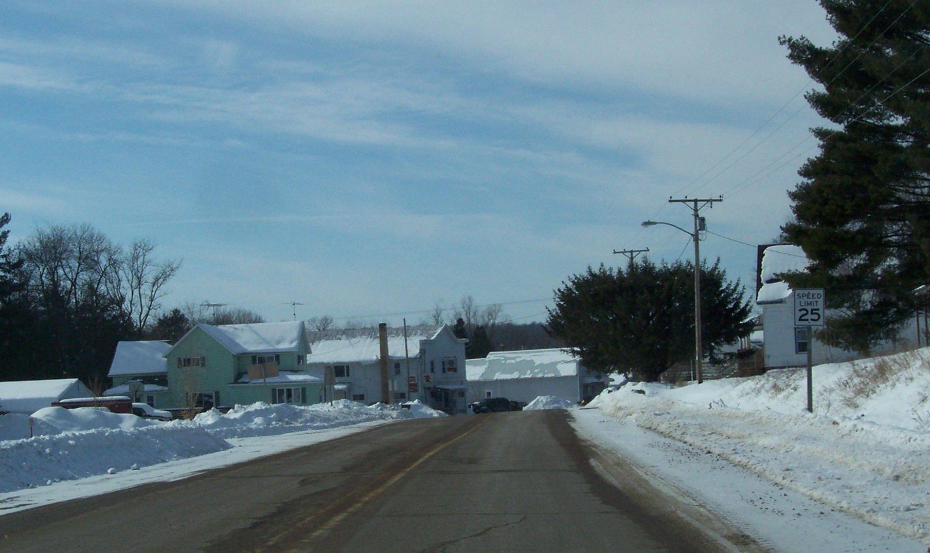 Street scene in Pella, Wisconsin