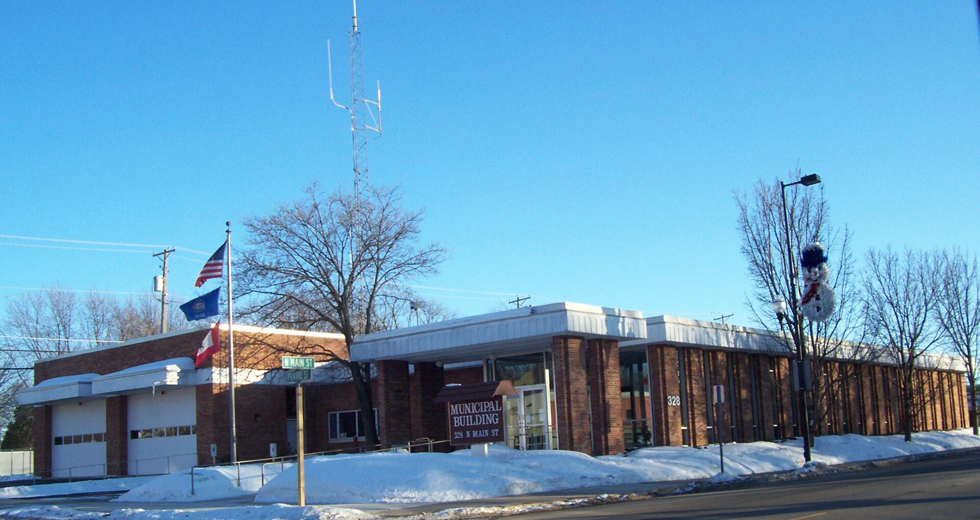 Street scene in Seymour, Wisconsin