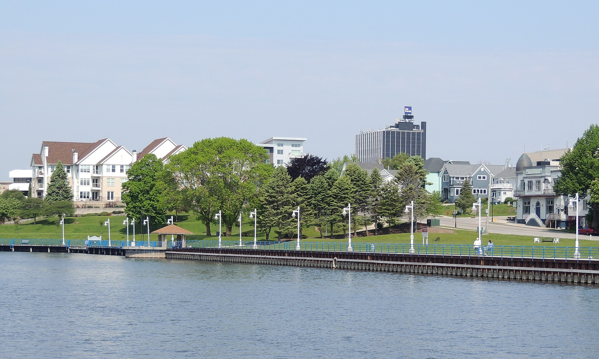 River landscape in Sheboygan, Wisconsin