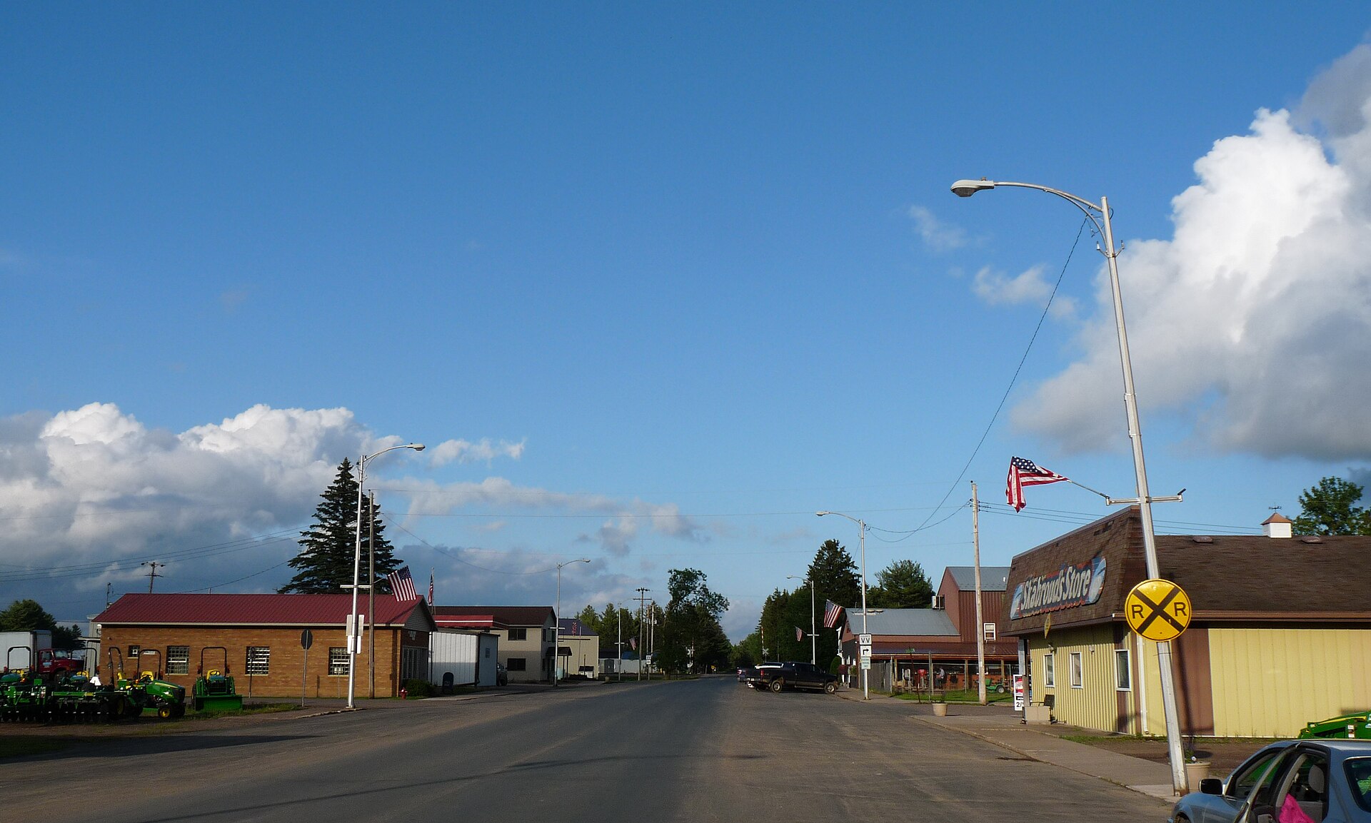 Main Street in Sheldon, Wisconsin